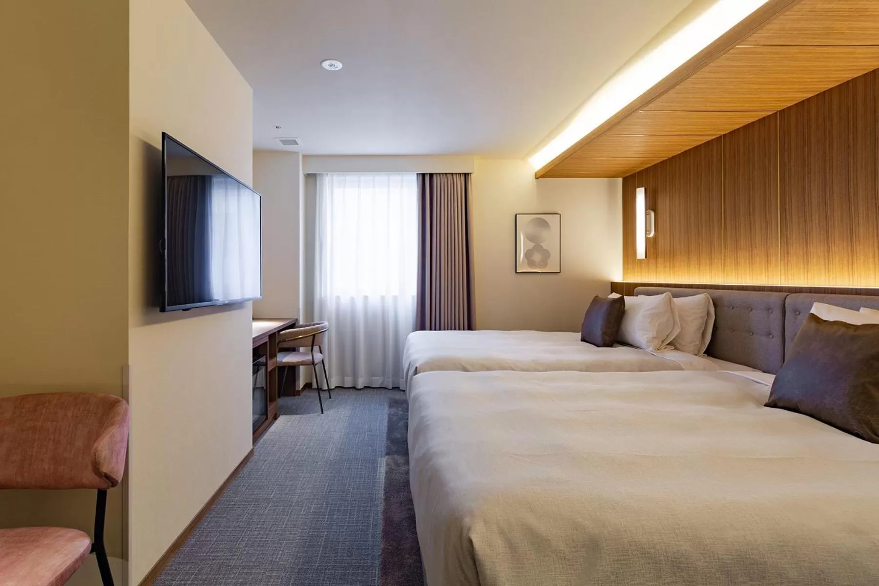 Photo of the whole room, Bed in The OneFive Terrace Fukuoka