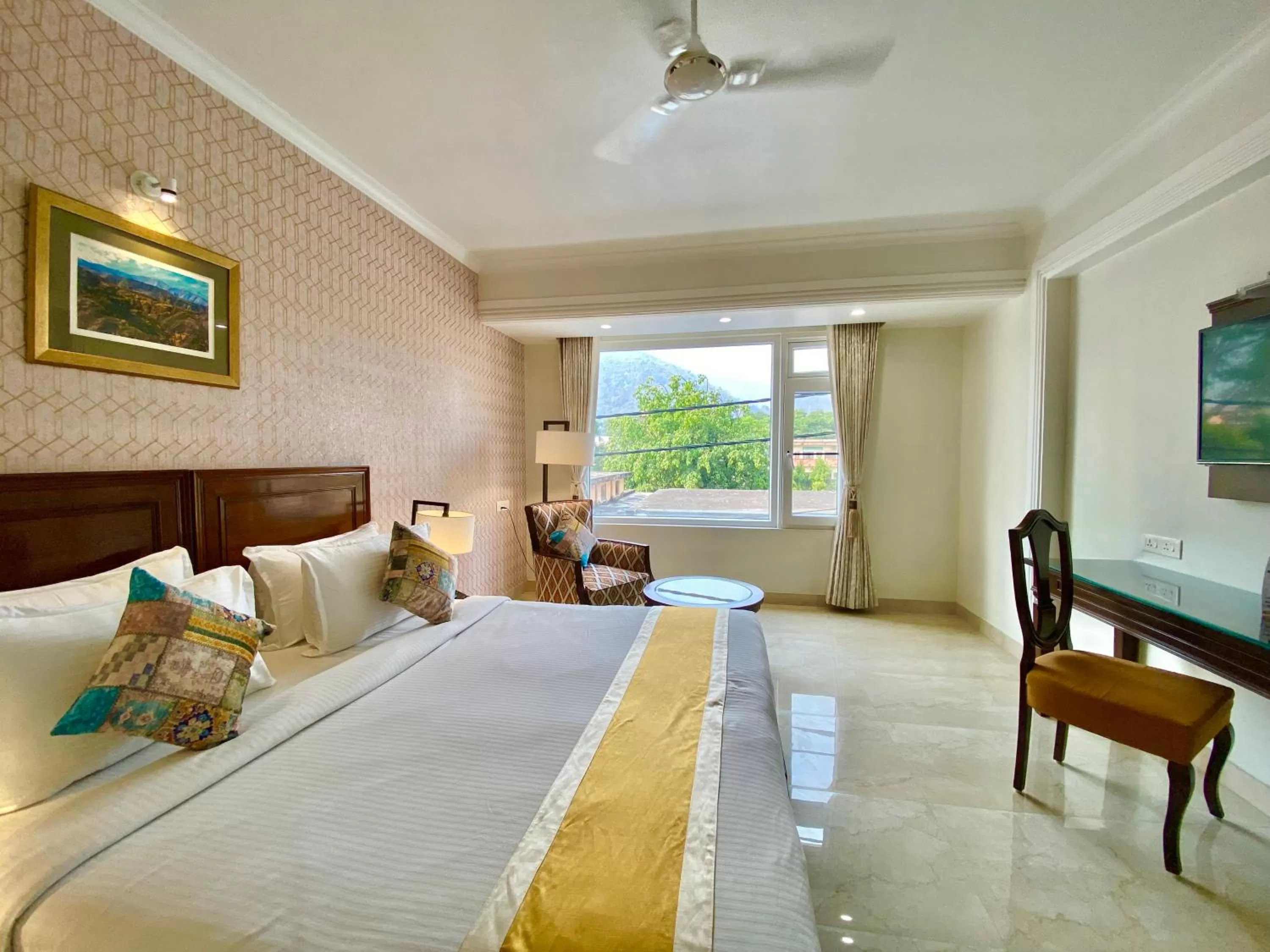 Photo of the whole room, Bed in Hotel Green View - Behind Pramarth Niketan