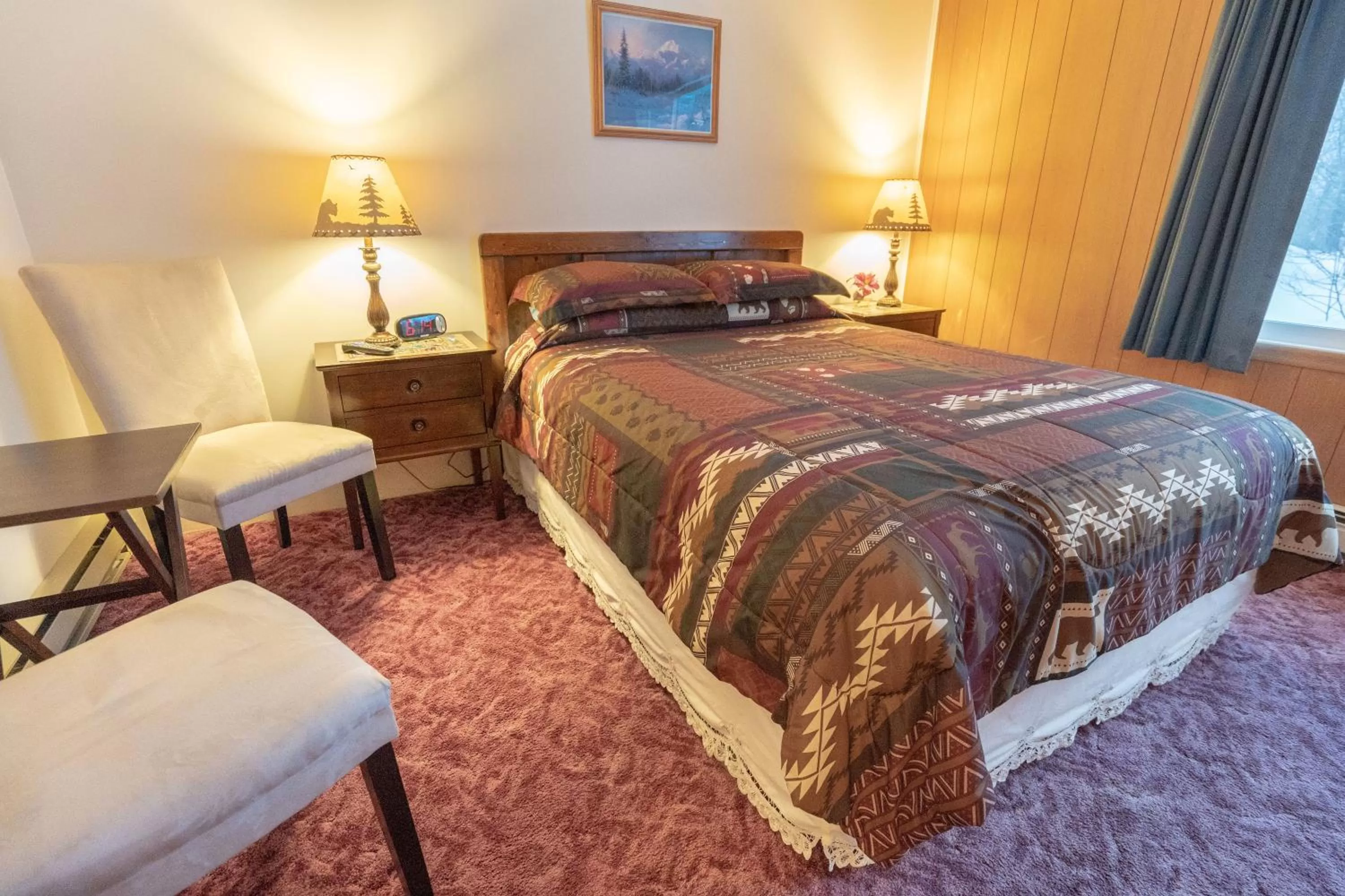 Bed in Talkeetna Inn