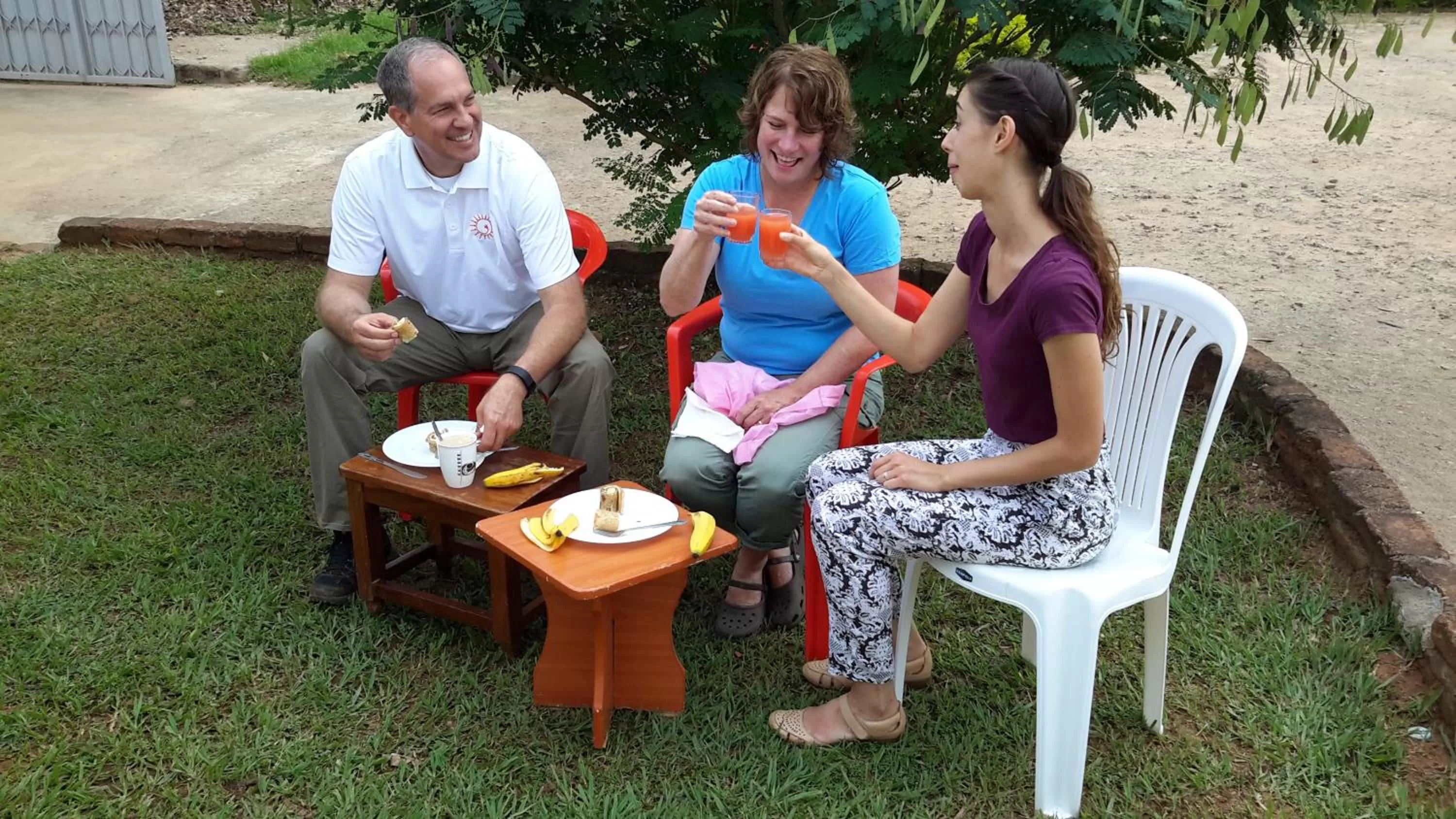 group of guests, Family in Lucia Villas Mbale