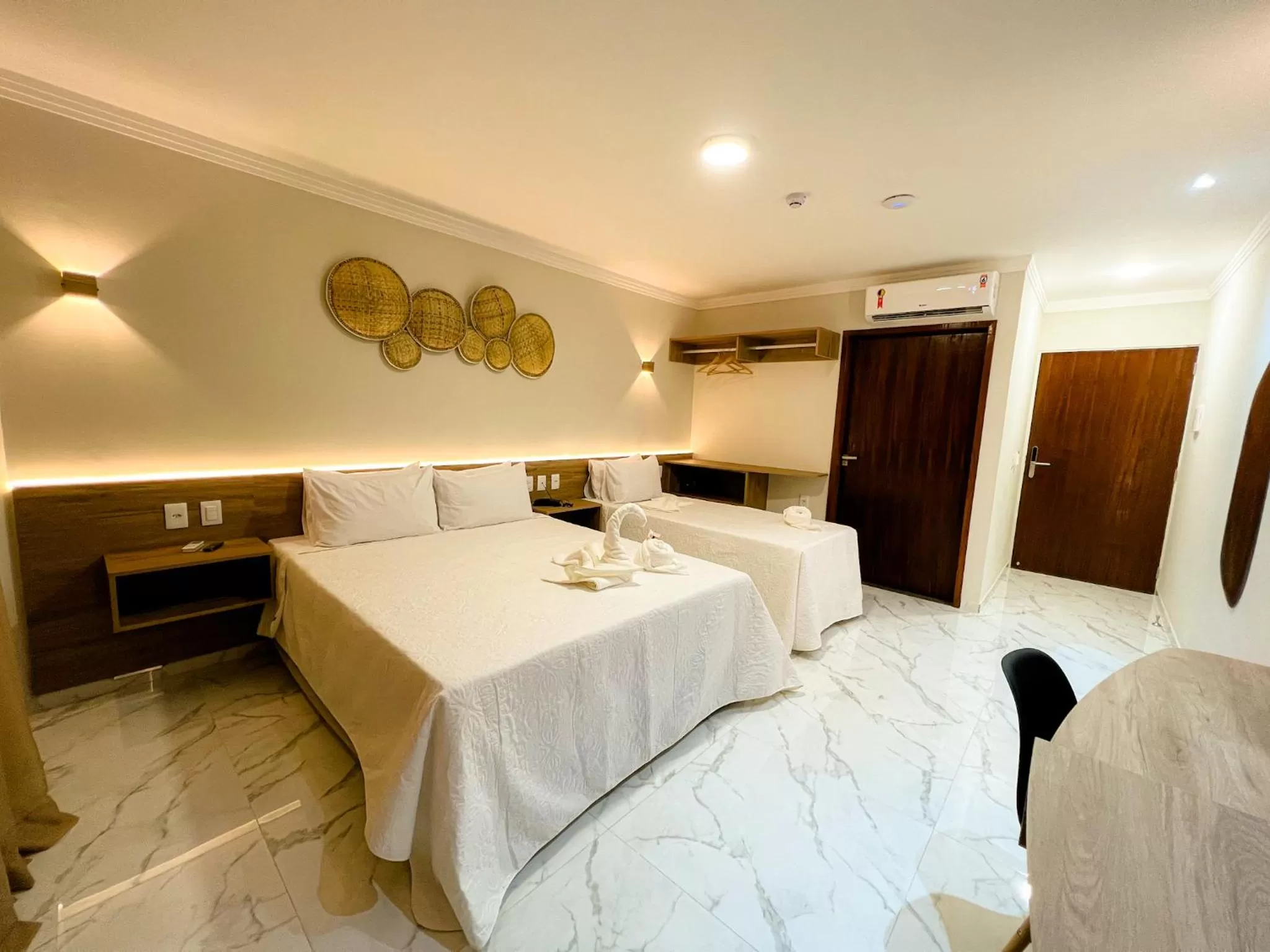 Bed in Pousada Marítimos