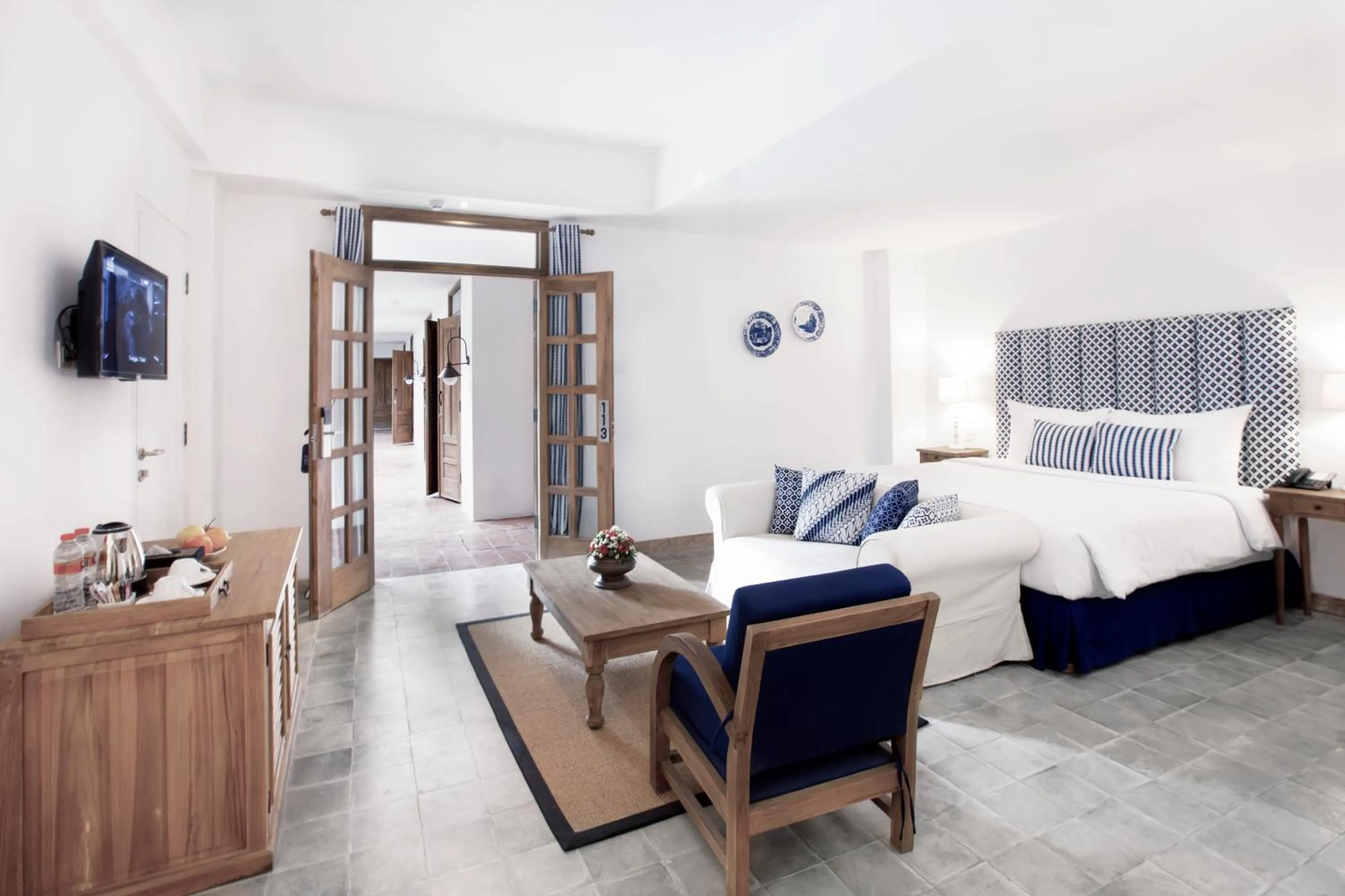 Bedroom, Bed in Adhisthana Hotel Yogyakarta