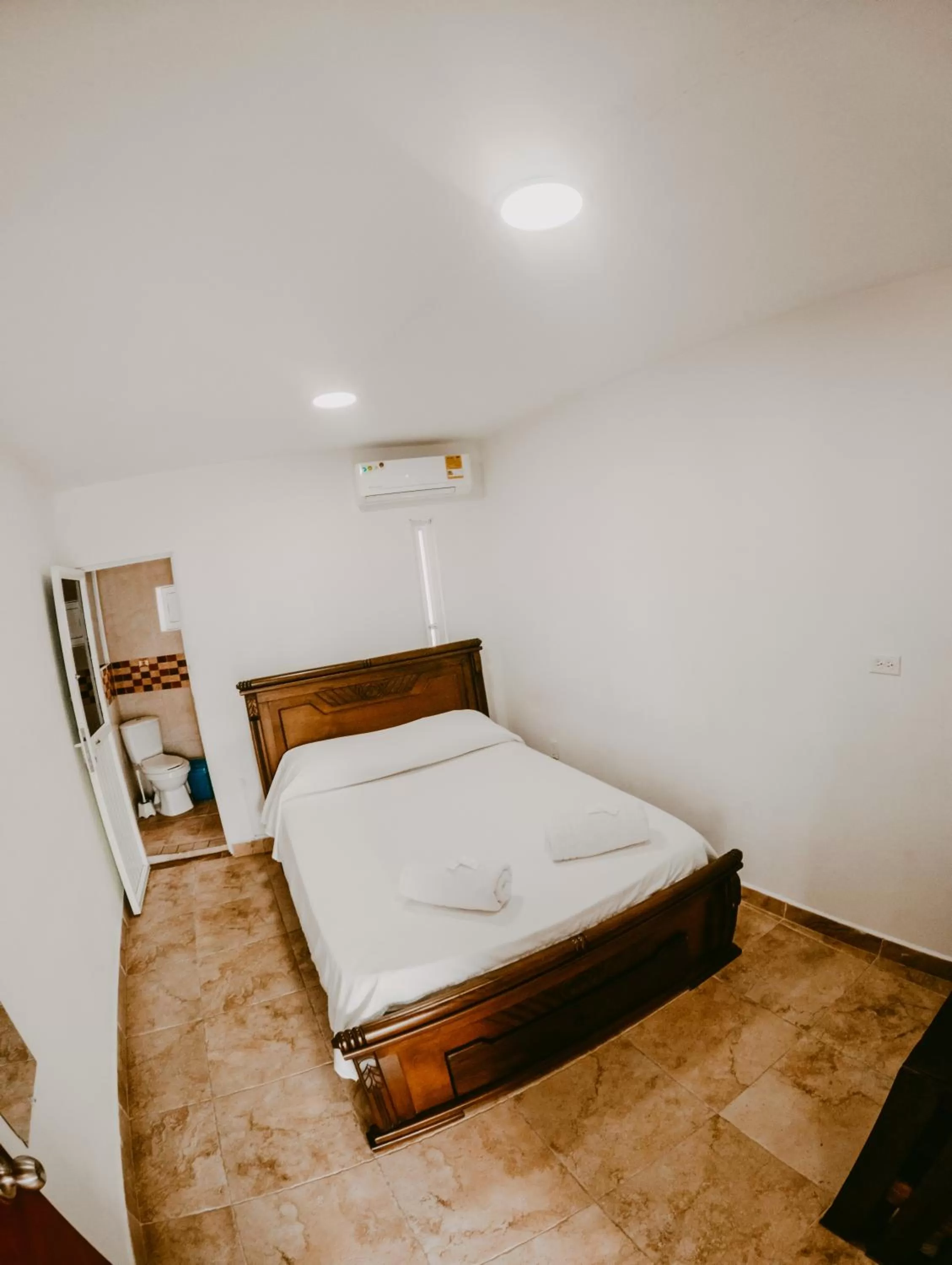 Bed in The Rock House Eco