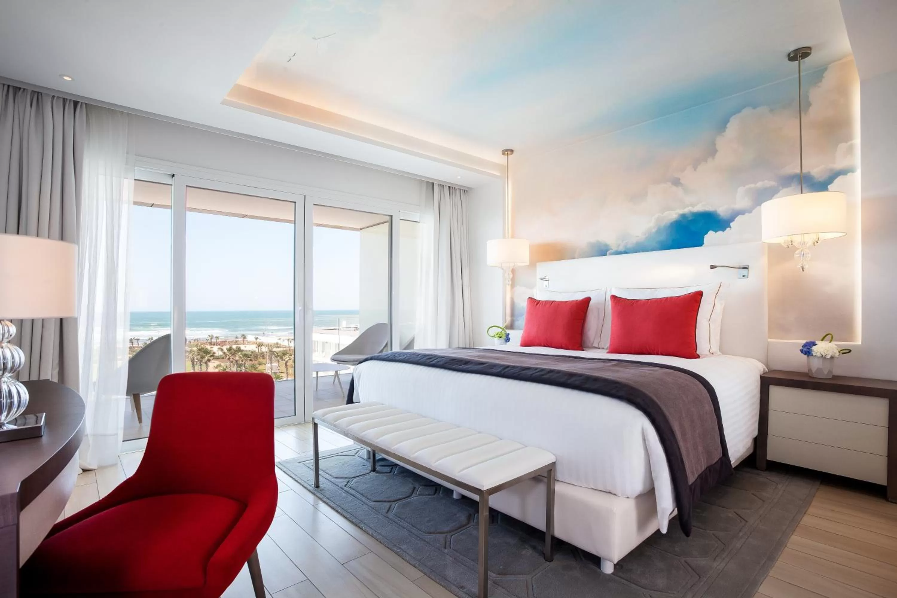 Bedroom, Bed in The View Bouznika