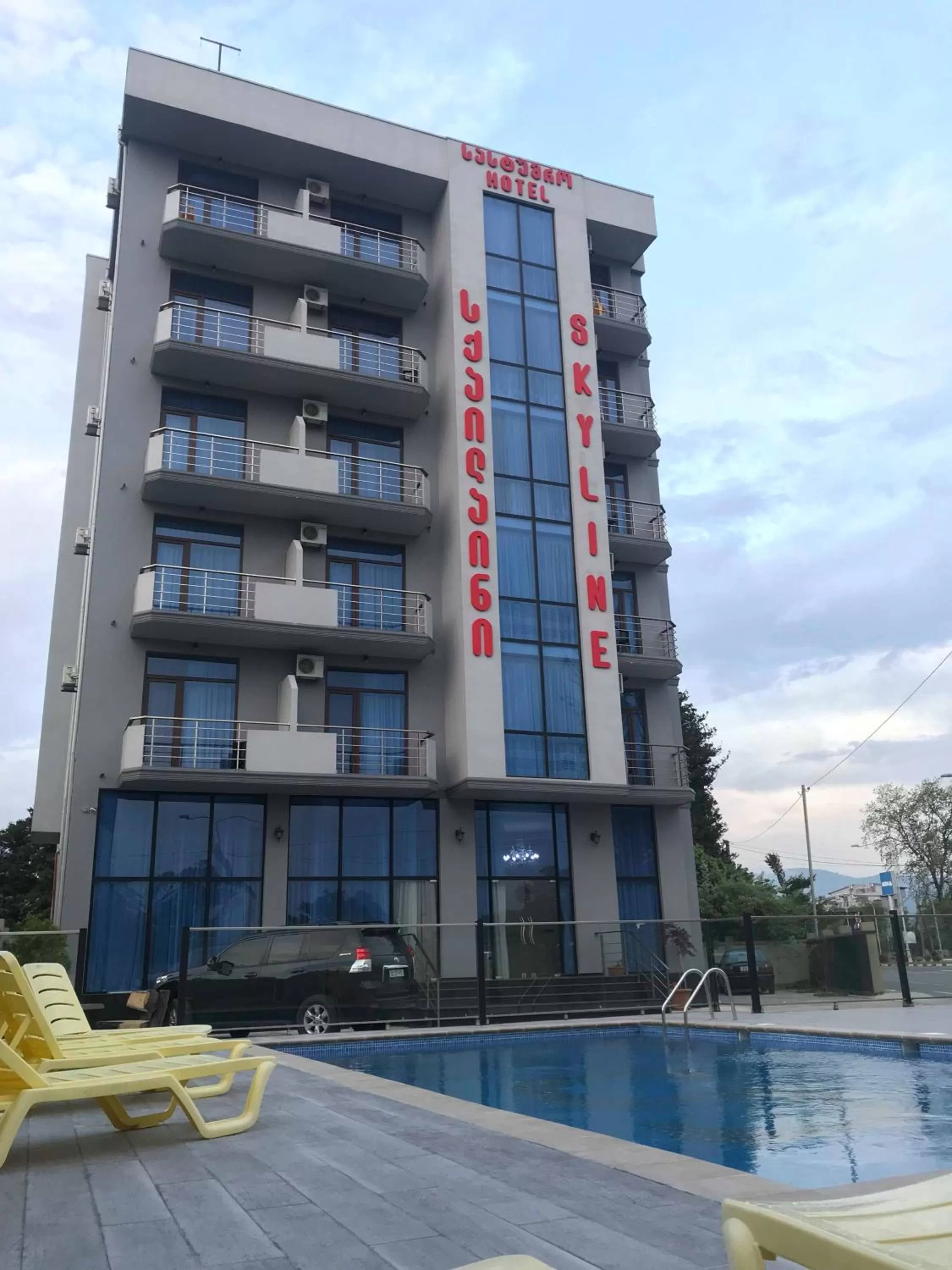 Swimming pool, Property Building in Hotel Skyline Batumi