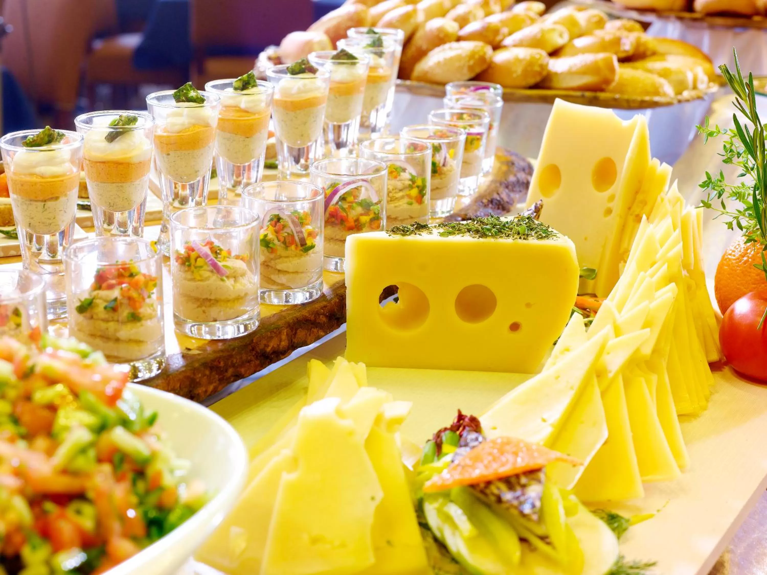 Buffet breakfast in Olive Tree Hotel