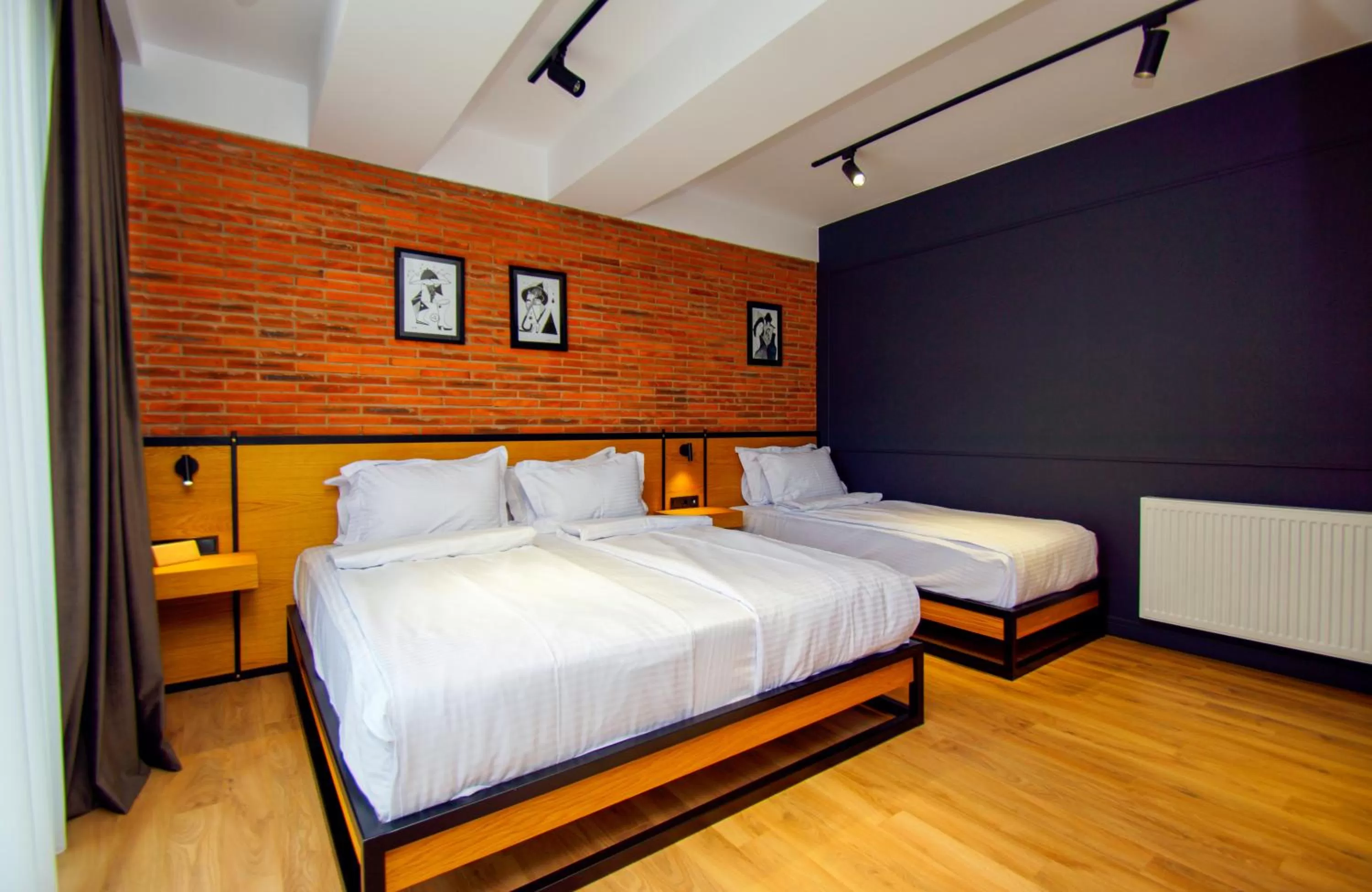 Bed in Borjomi Bridge Hotel