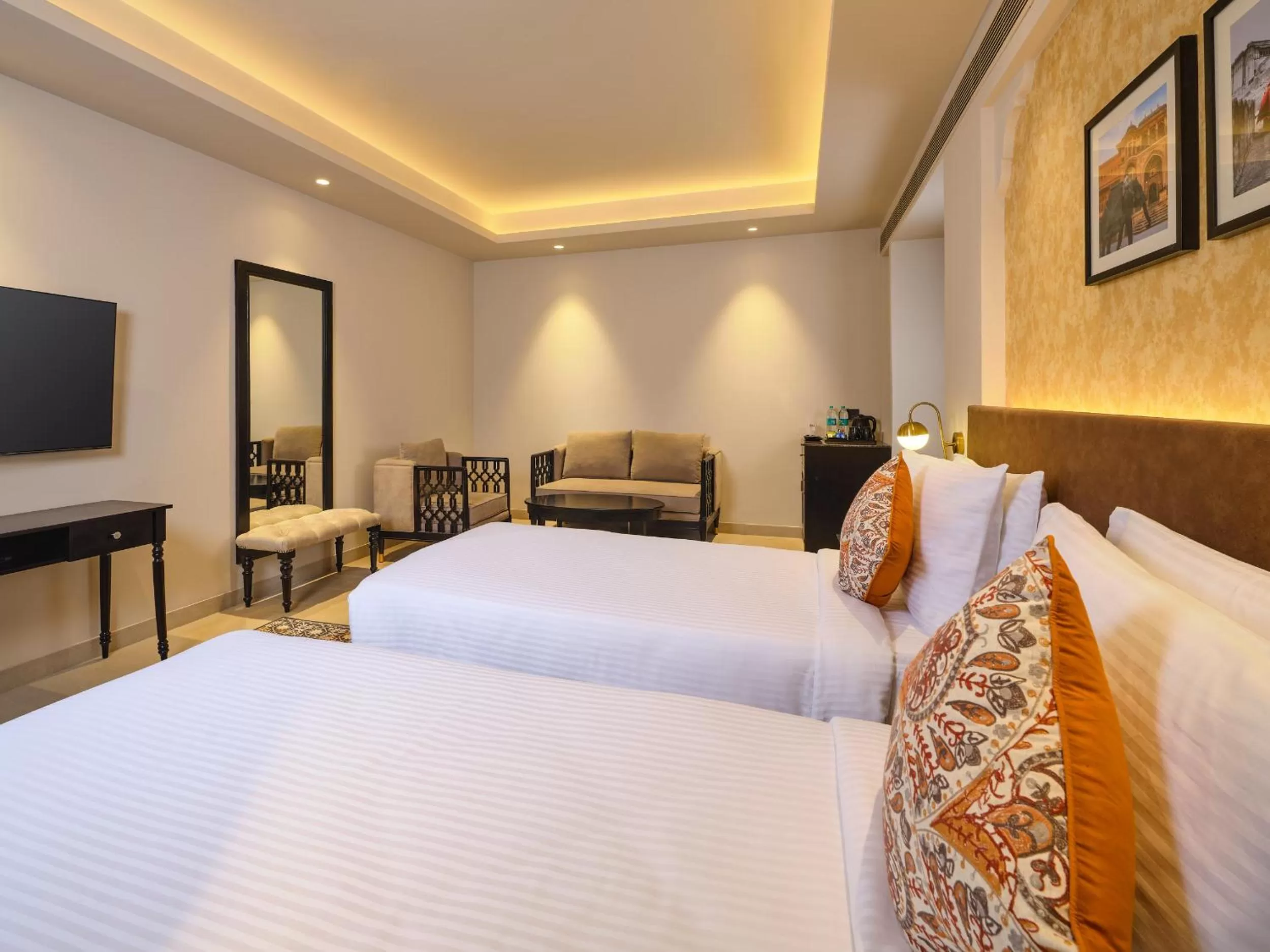 Bedroom, Bed in Pride Amber Vilas Resort & Convention Centre