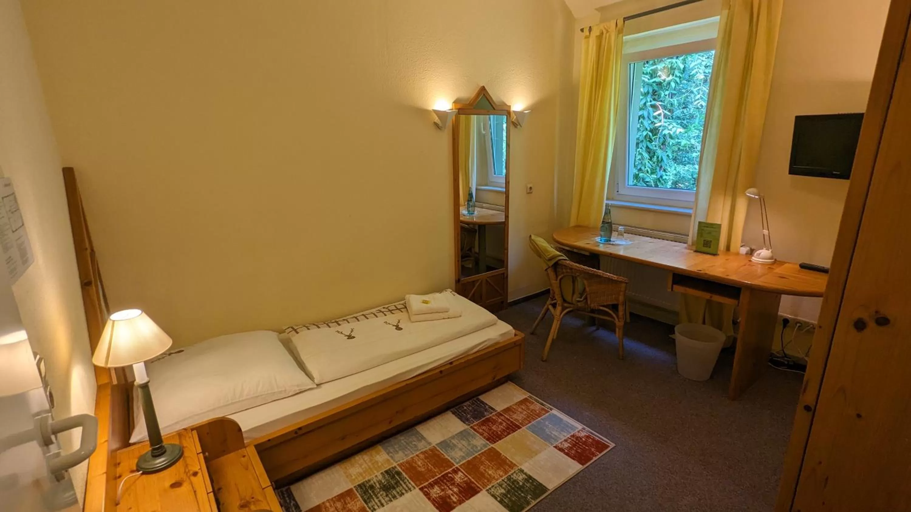 Bed in Naturhotel Forsthaus