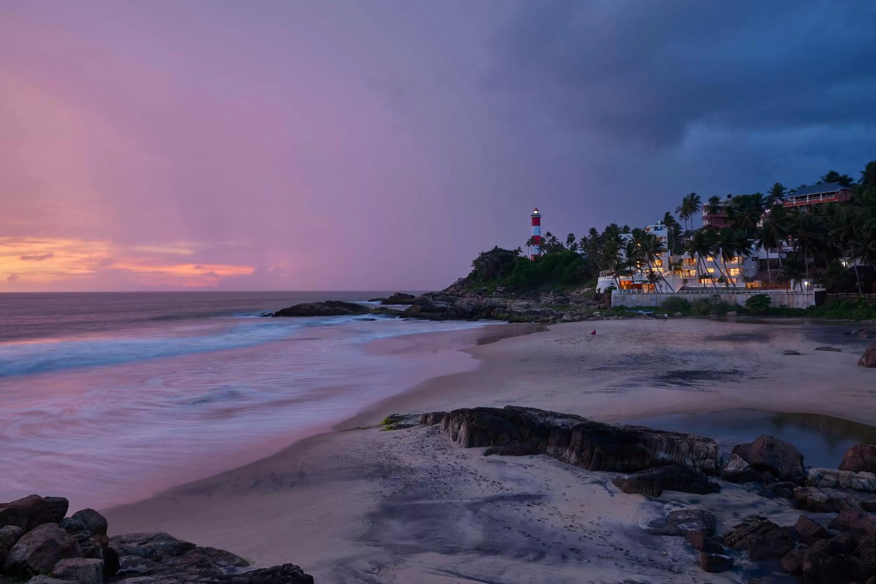 Beach in Rockholm at the Light House Beach
