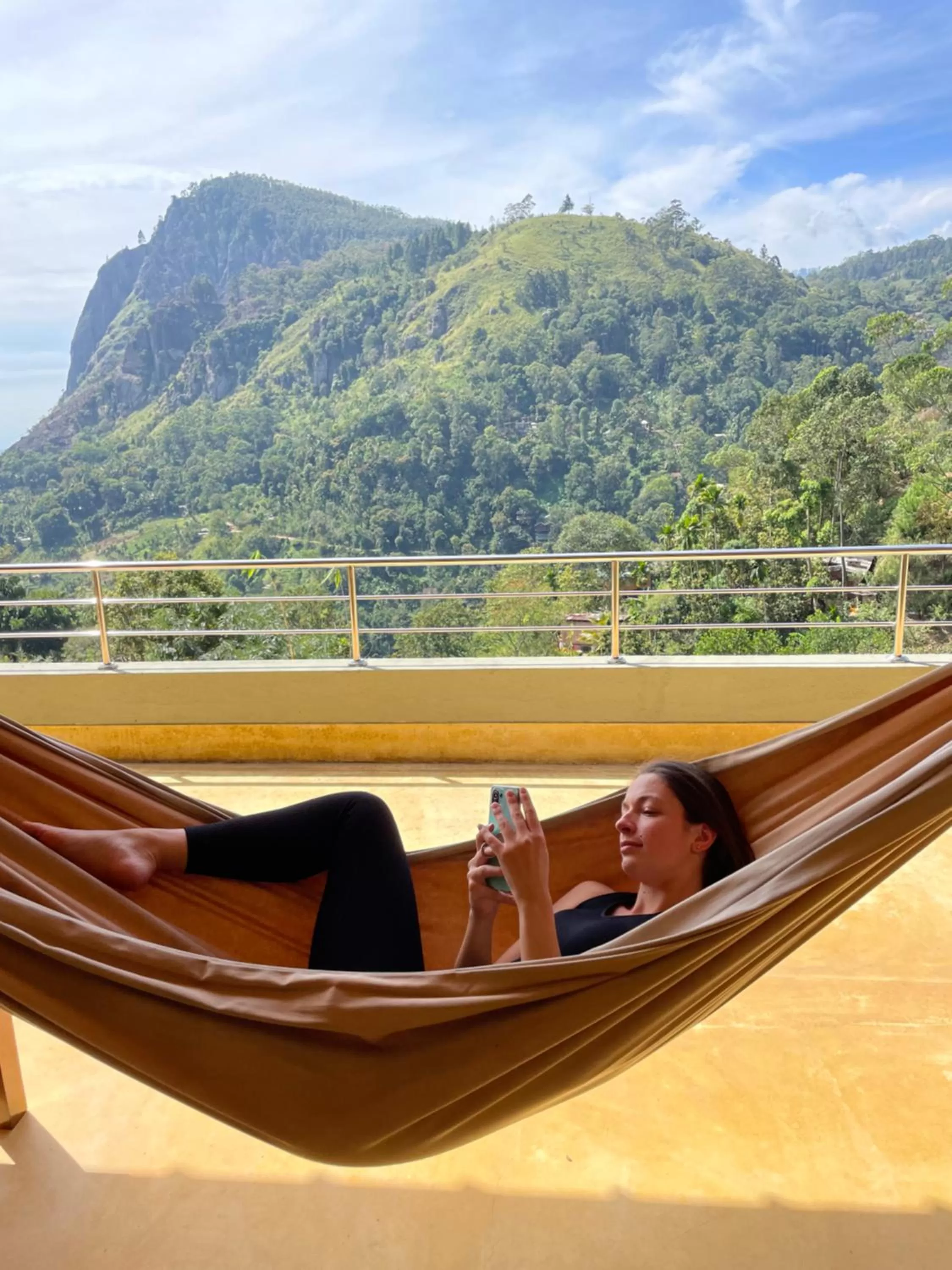 Balcony/Terrace, Mountain View in Zion View Ella Green Retreat