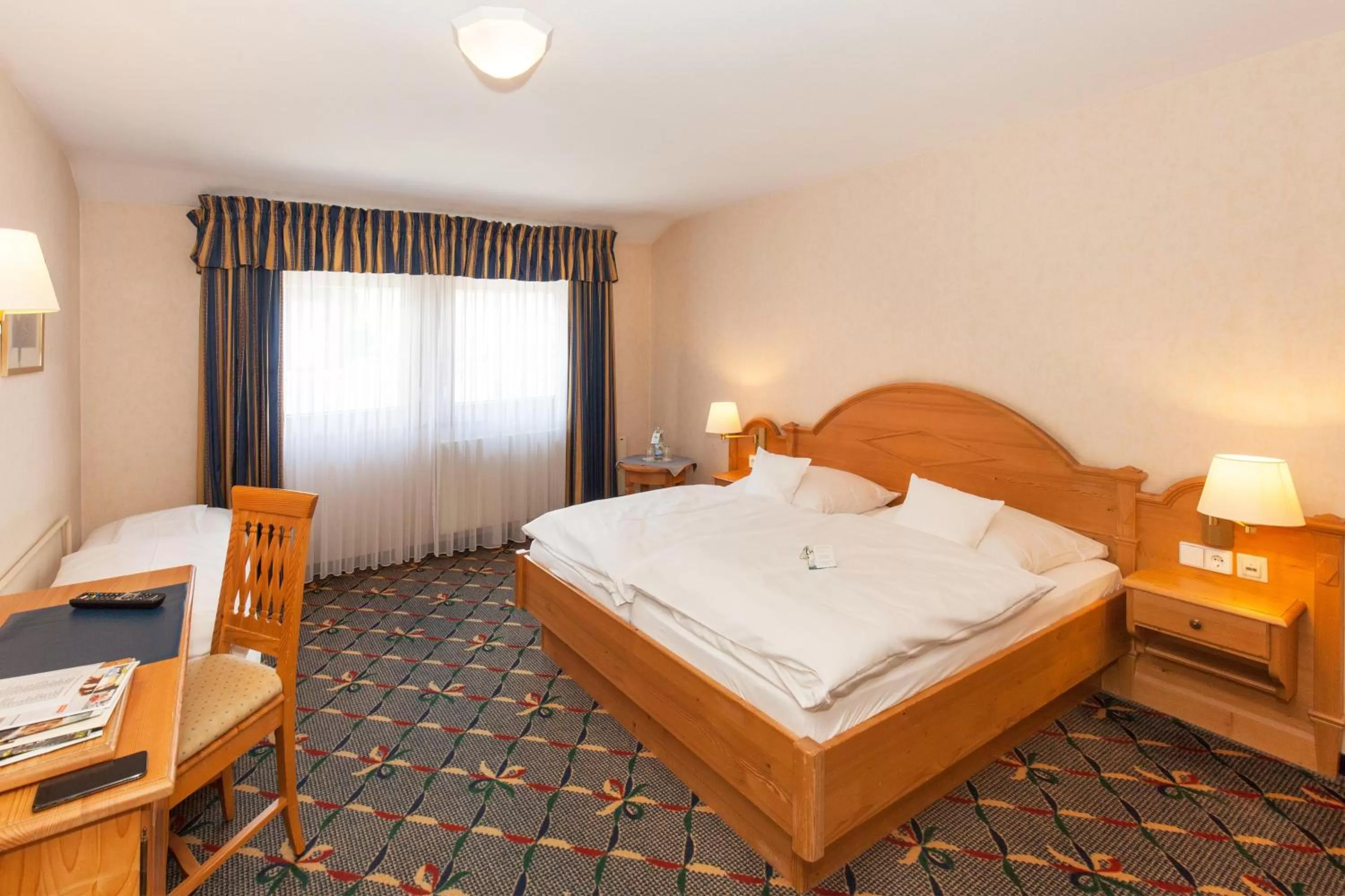Photo of the whole room, Bed in Landgasthof Hotel Hirsch