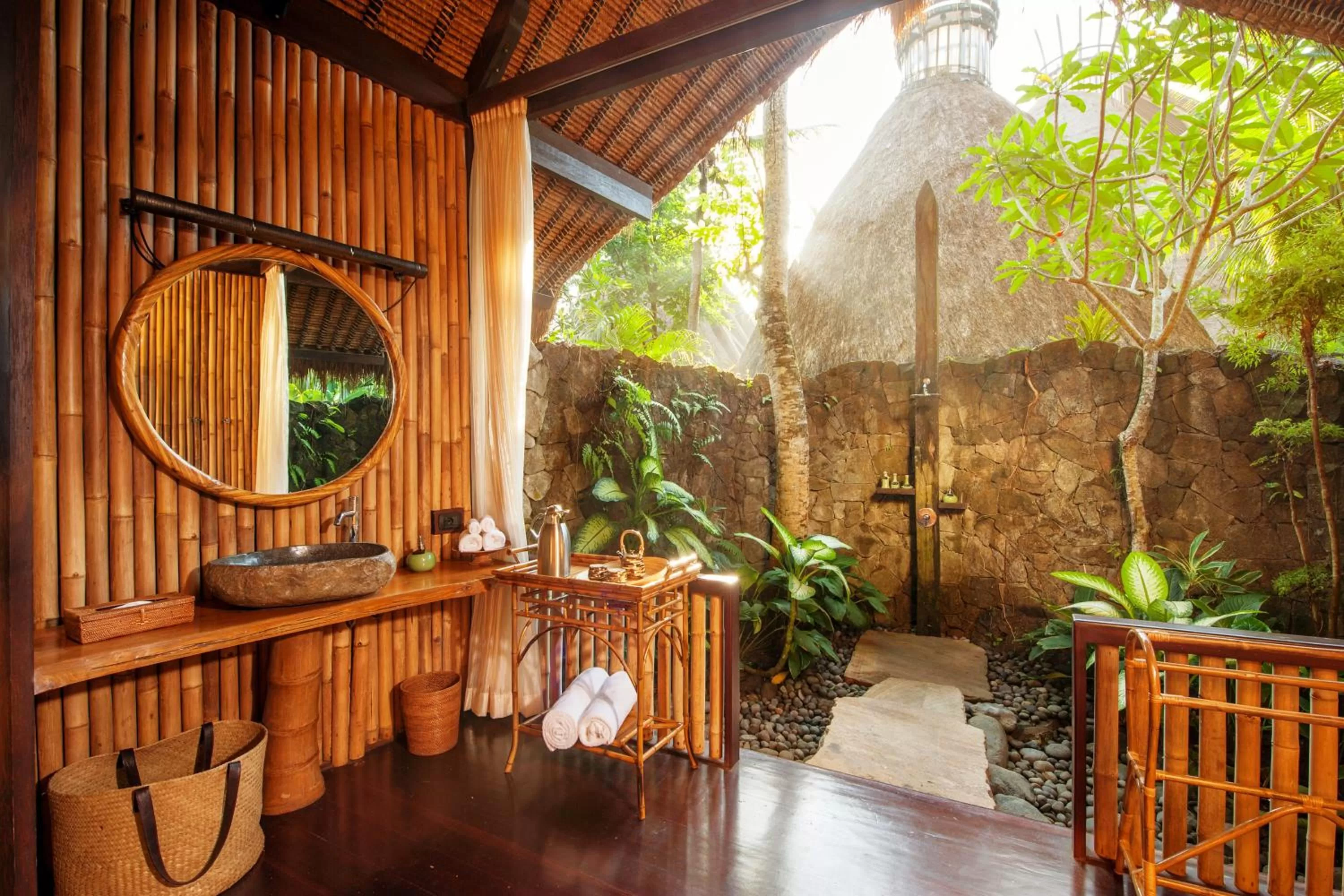 Bathroom in Fivelements Retreat Bali, Ubud