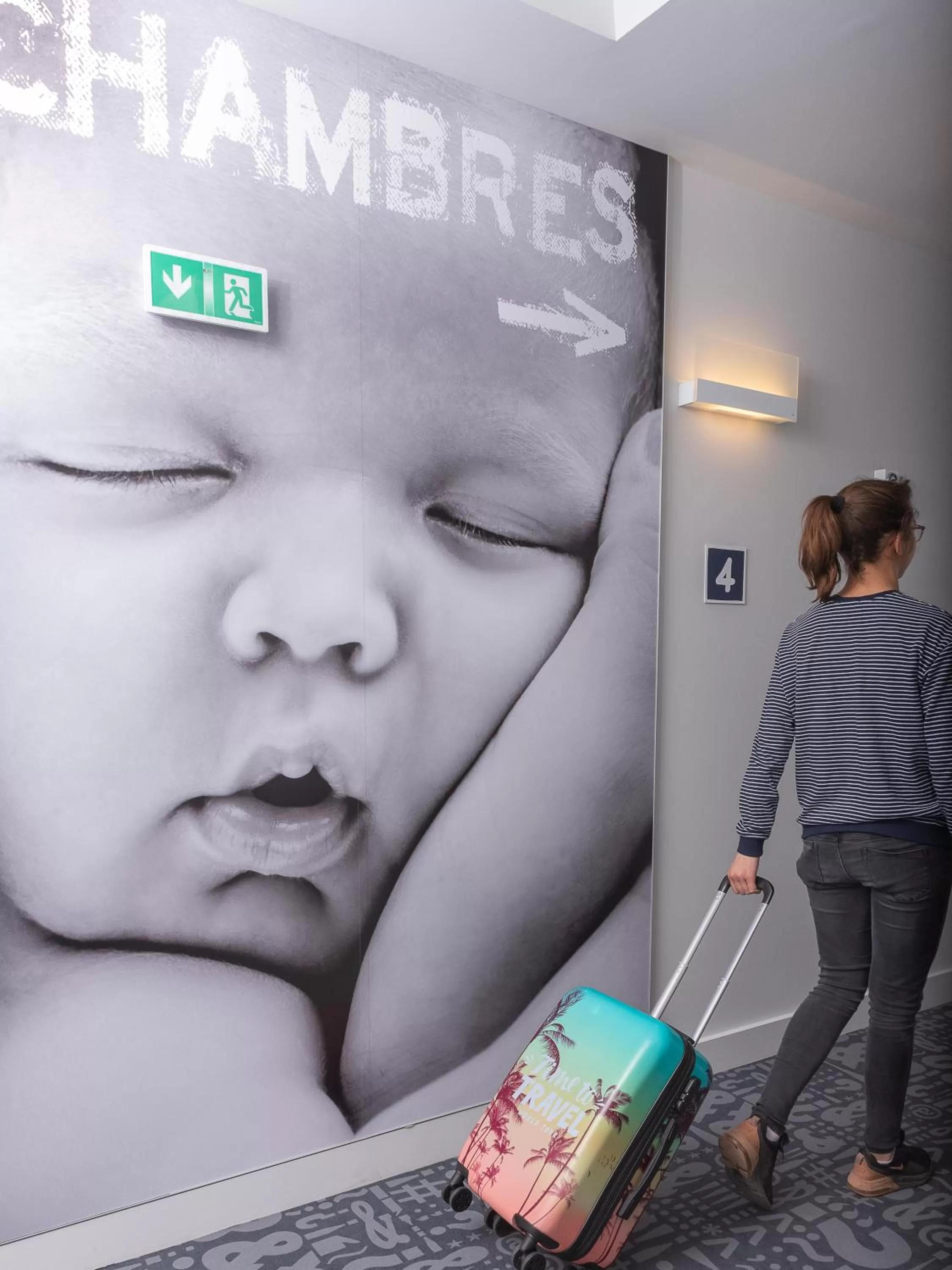 Decorative detail in ibis Budget Cognac