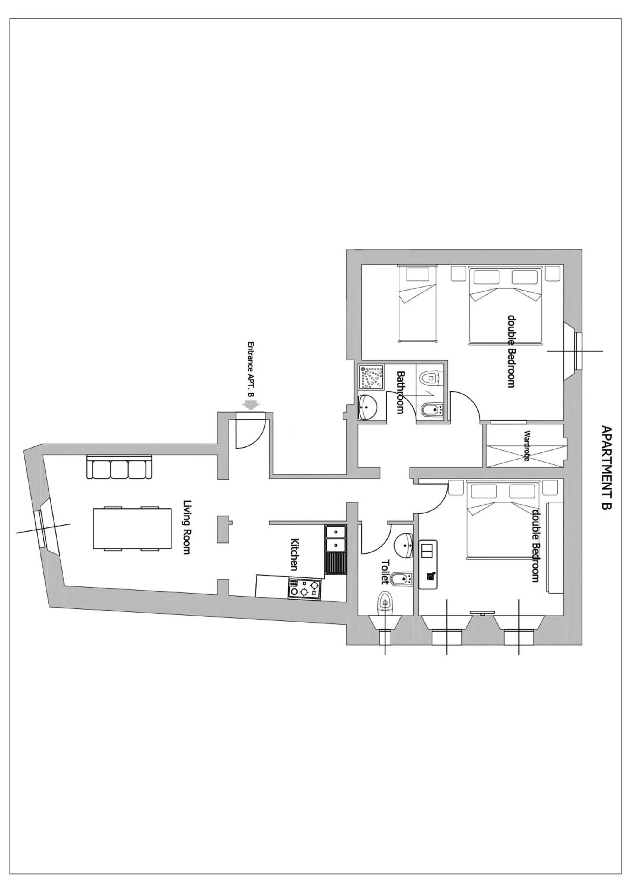 Floor plan in GH Paradiso - Apartments