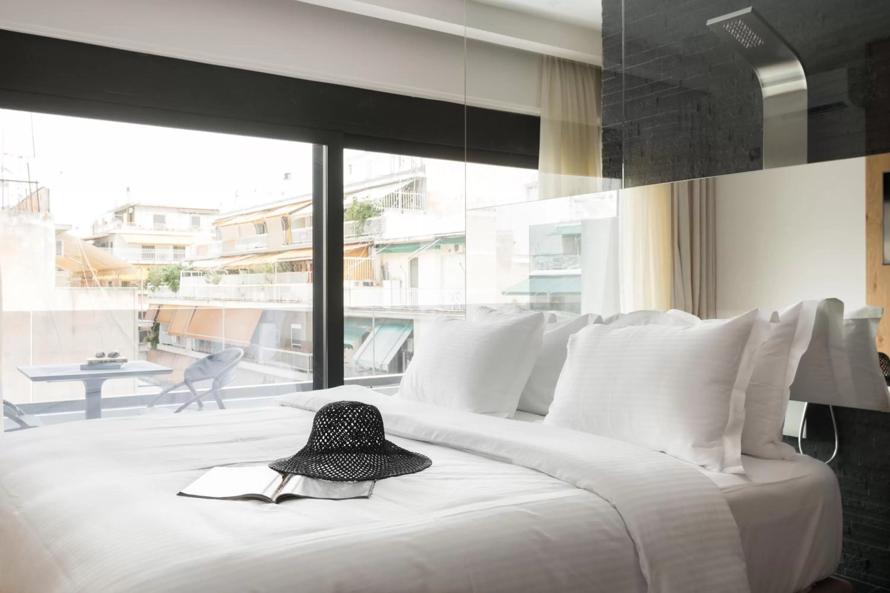 Bed in LUX&EASY Athens Downtown Apartments