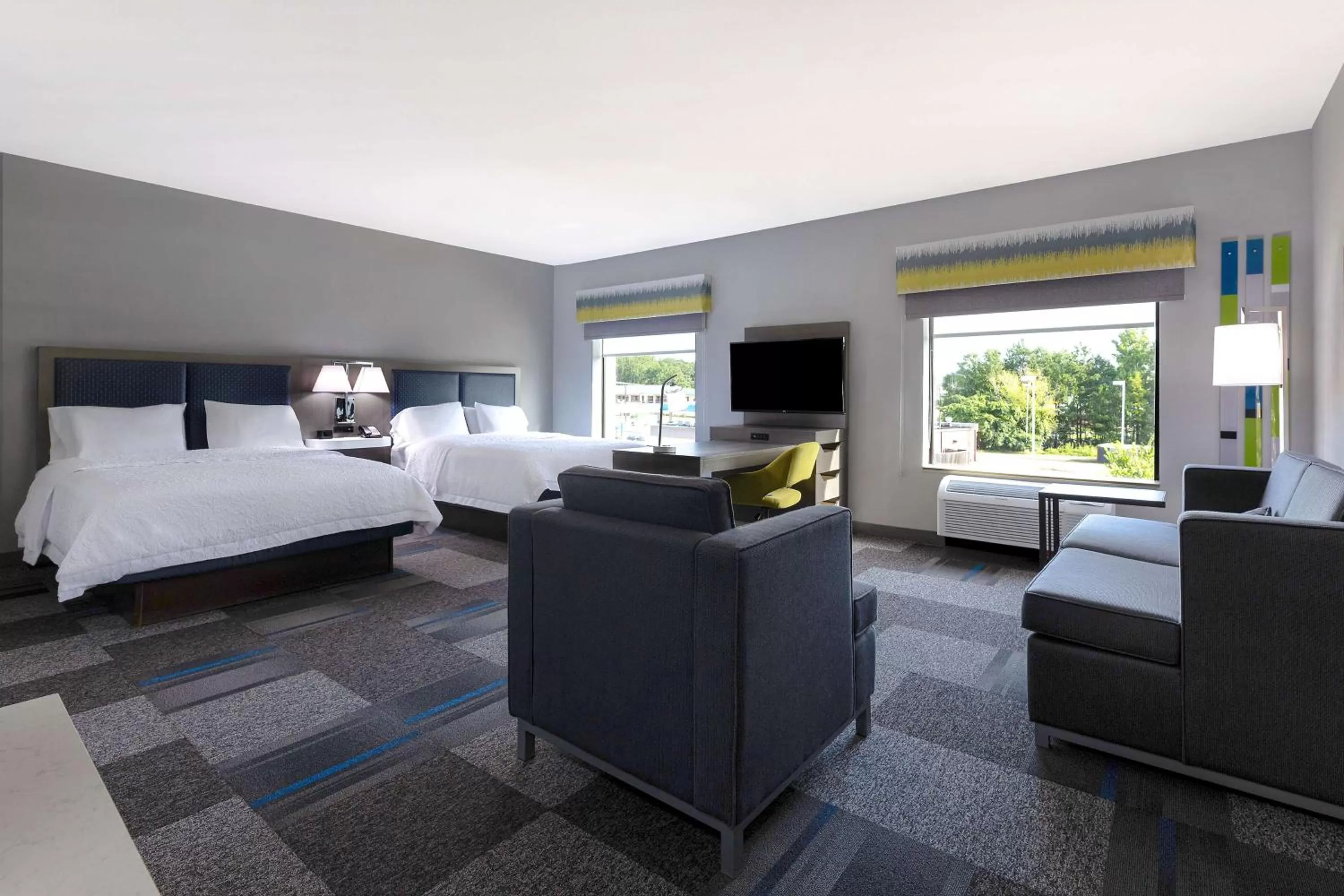 Living room, Bed in Hampton Inn & Suites Nacogdoches