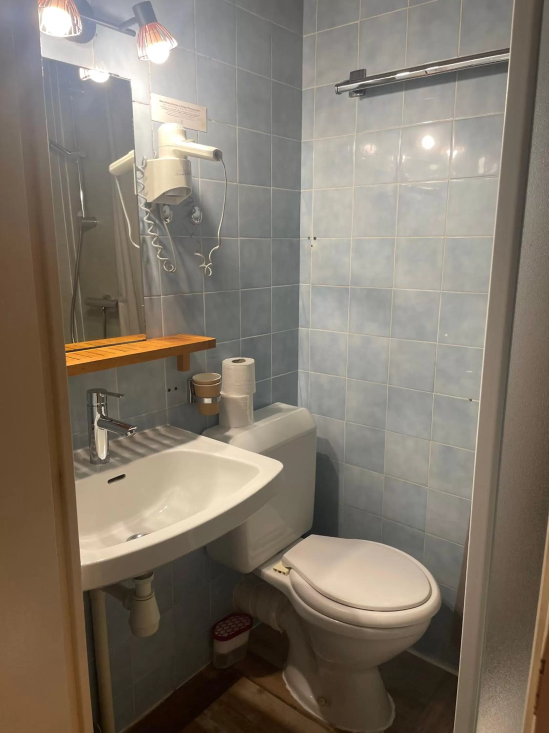 Toilet, Bathroom in Hôtel & Restaurant Le Patio VICHY