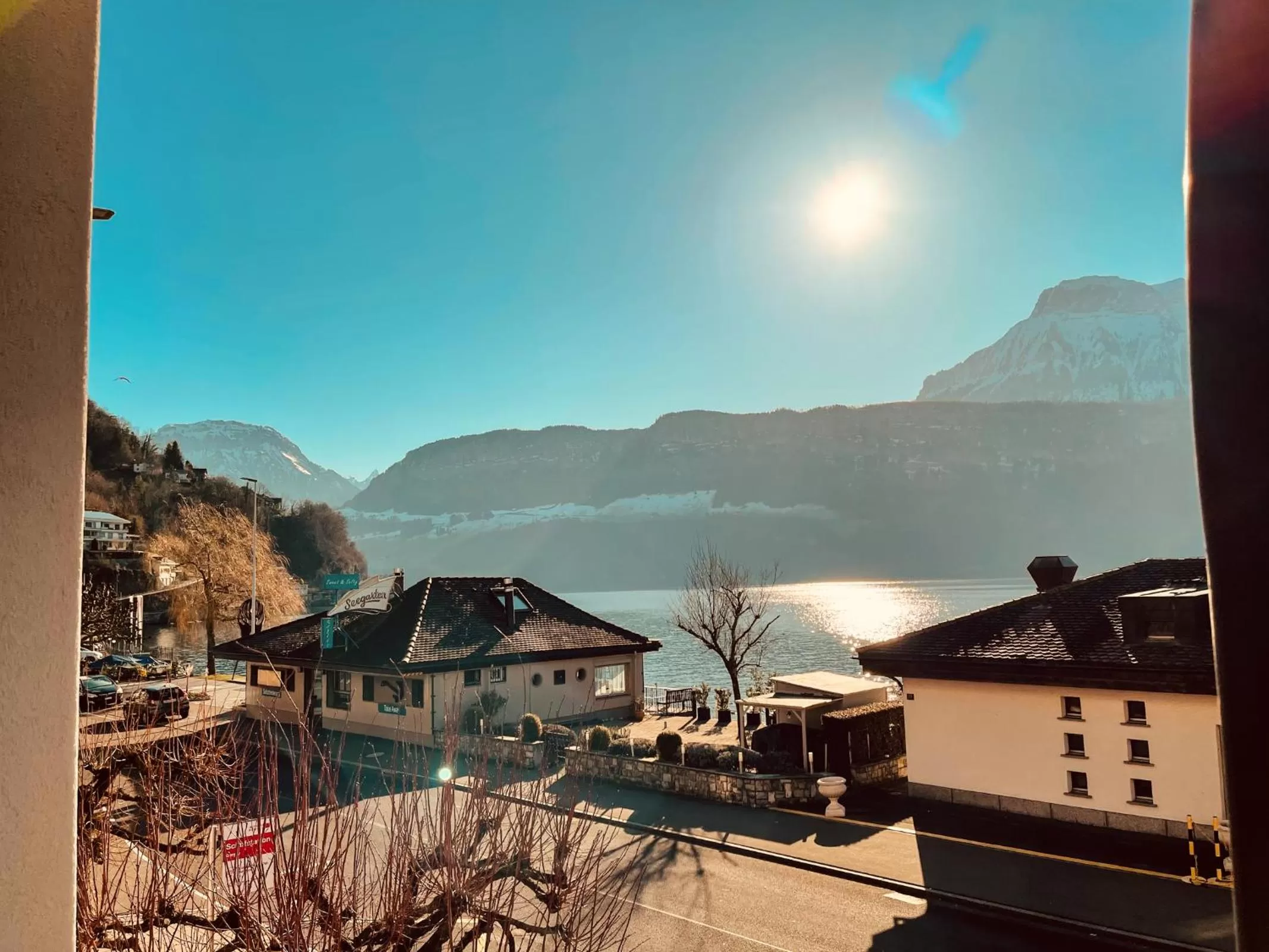 View (from property/room) in Seehotel Riviera at Lake Lucerne