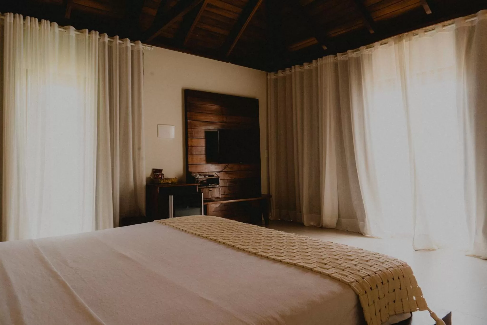 Bedroom, Bed in Pousada Rangai