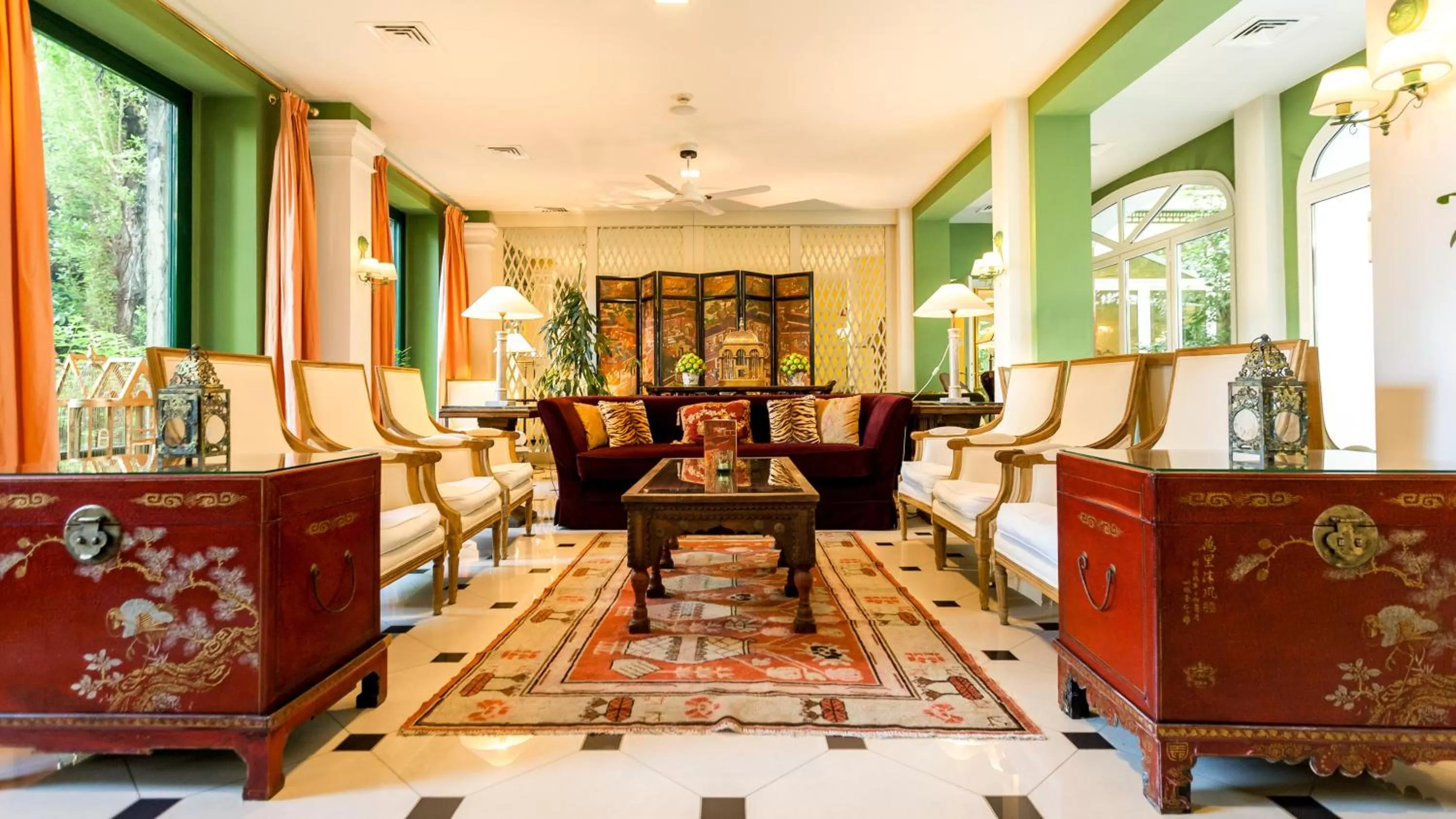 Lobby or reception in Hotel Victoria & Iside Spa