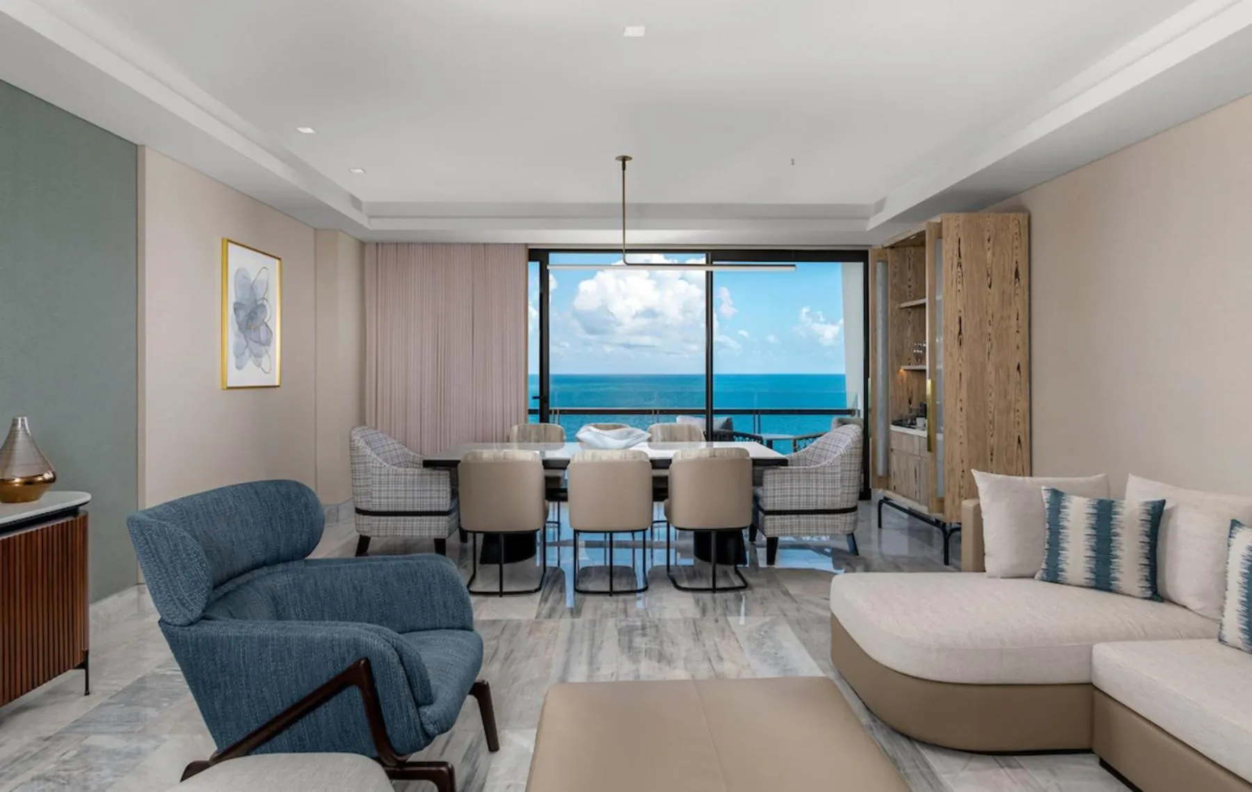 Living room in Waldorf Astoria Riviera Maya