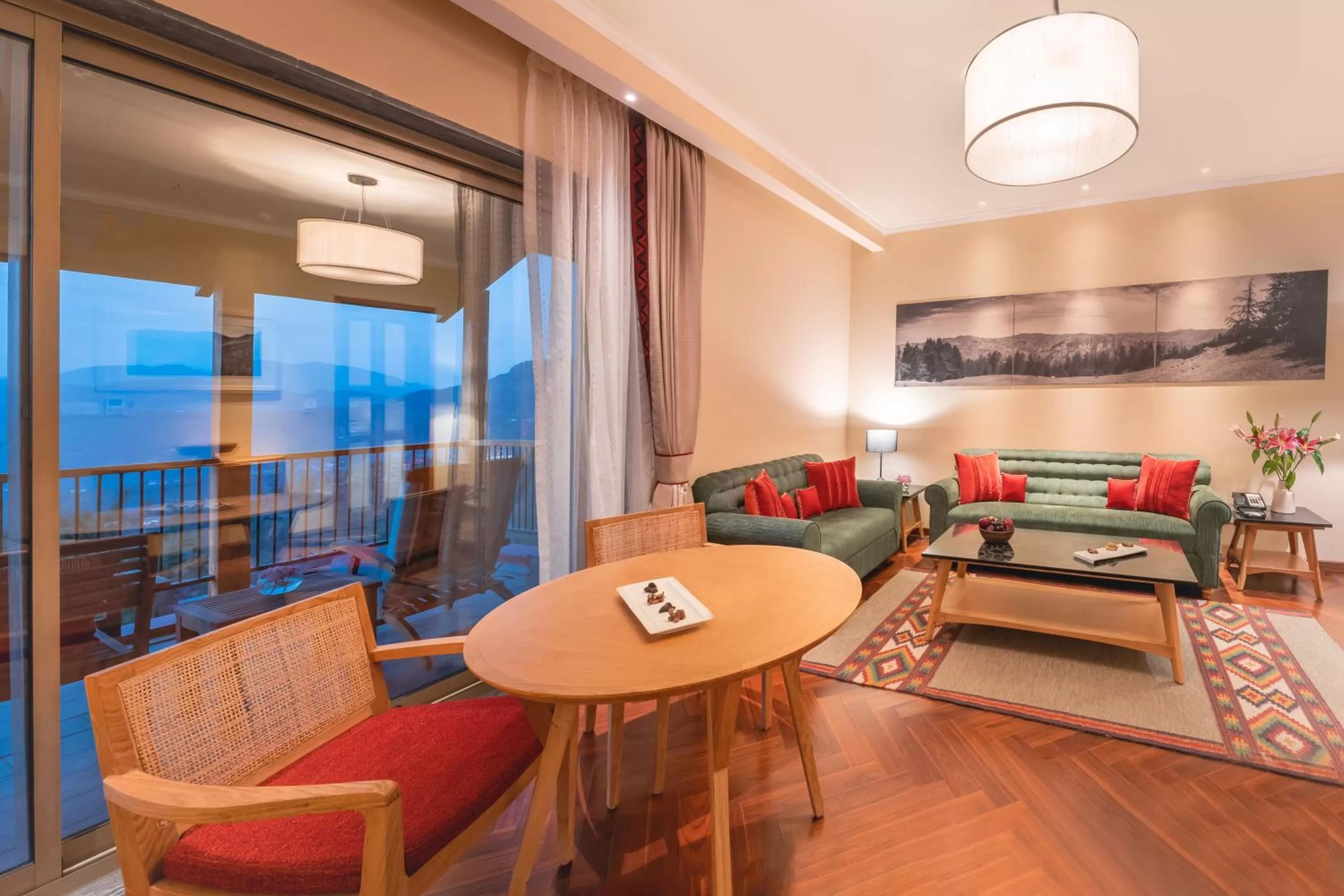 Seating area in Taj Theog Resort & Spa Shimla