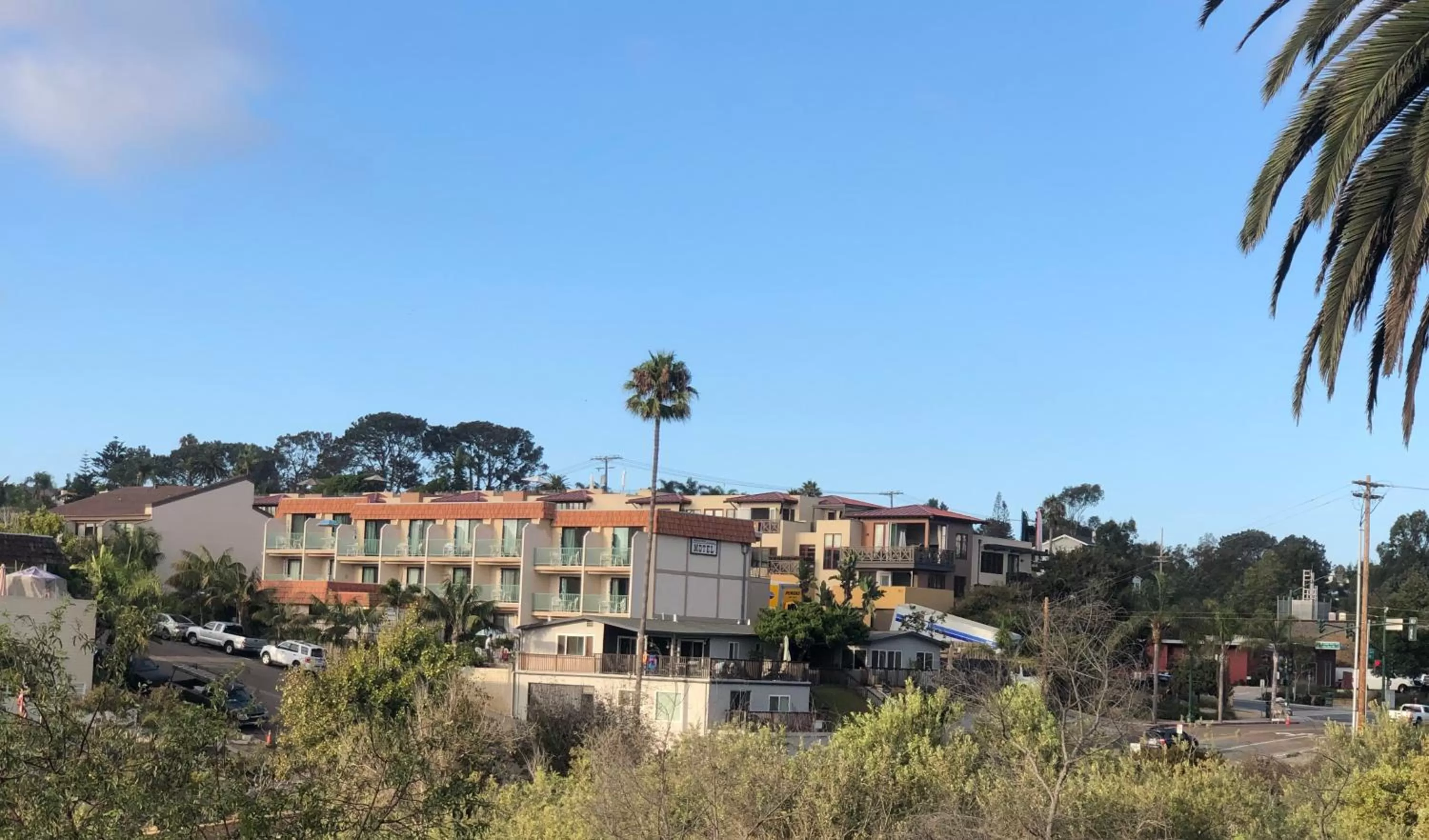 Bird's eye view in Moonlight Beach Motel