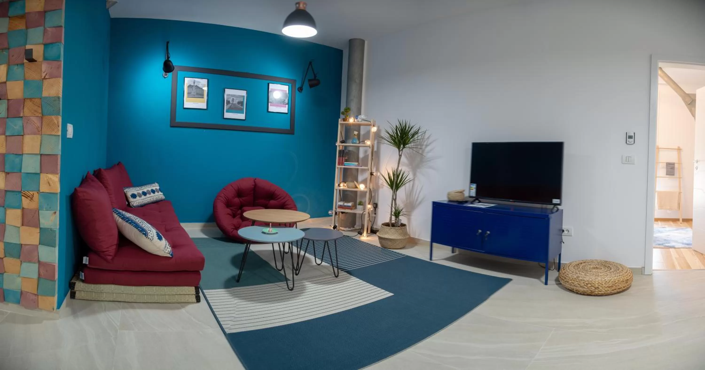 Seating Area in Steel Residence