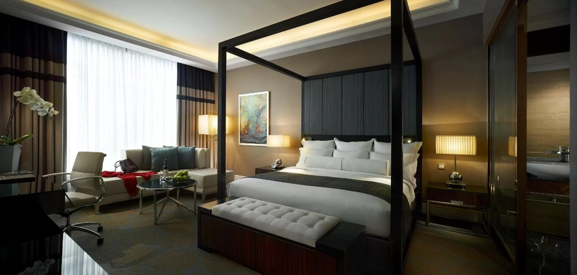 Bed in The Majestic Hotel Kuala Lumpur, Autograph Collection
