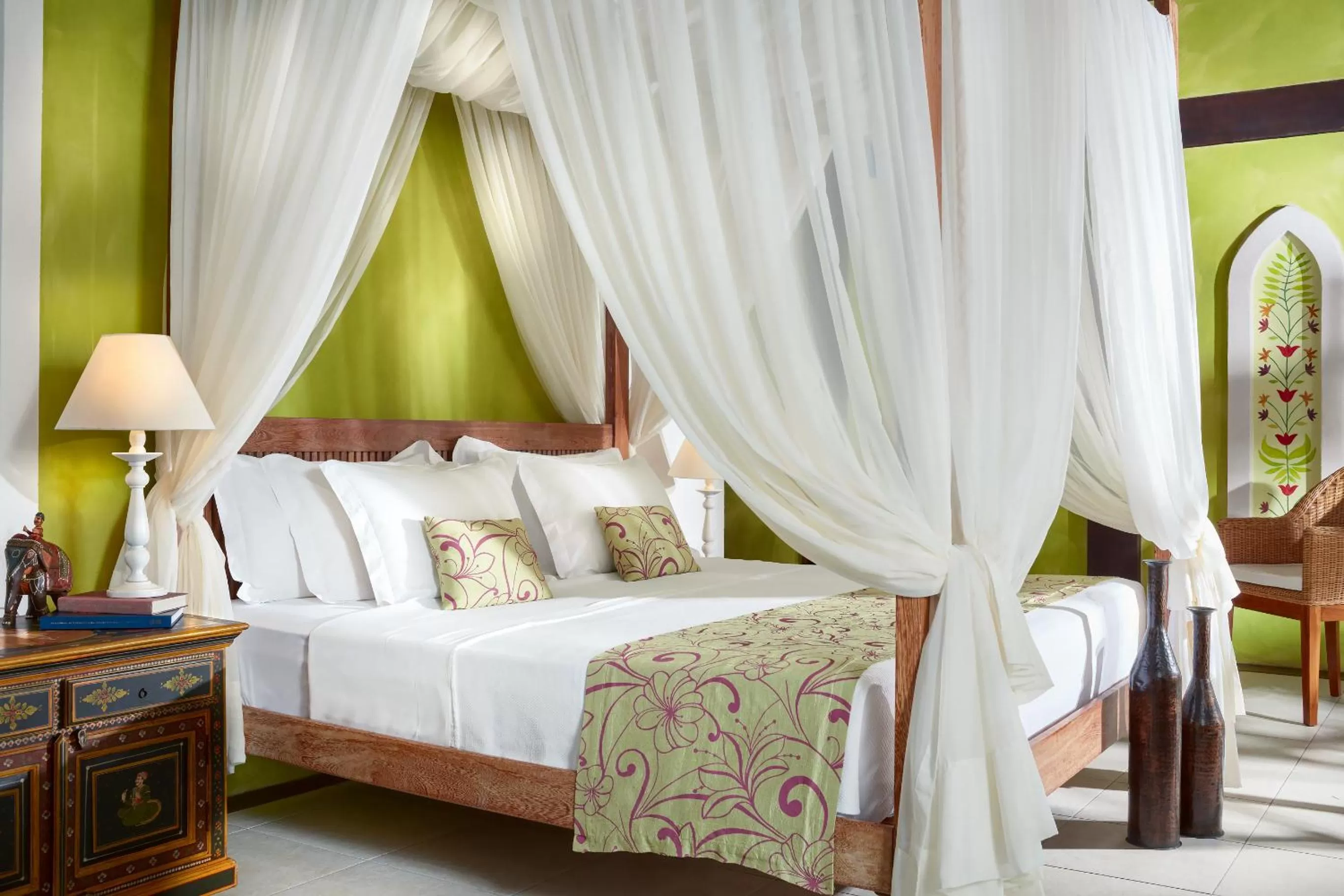 Bed in Zorah Beach Hotel
