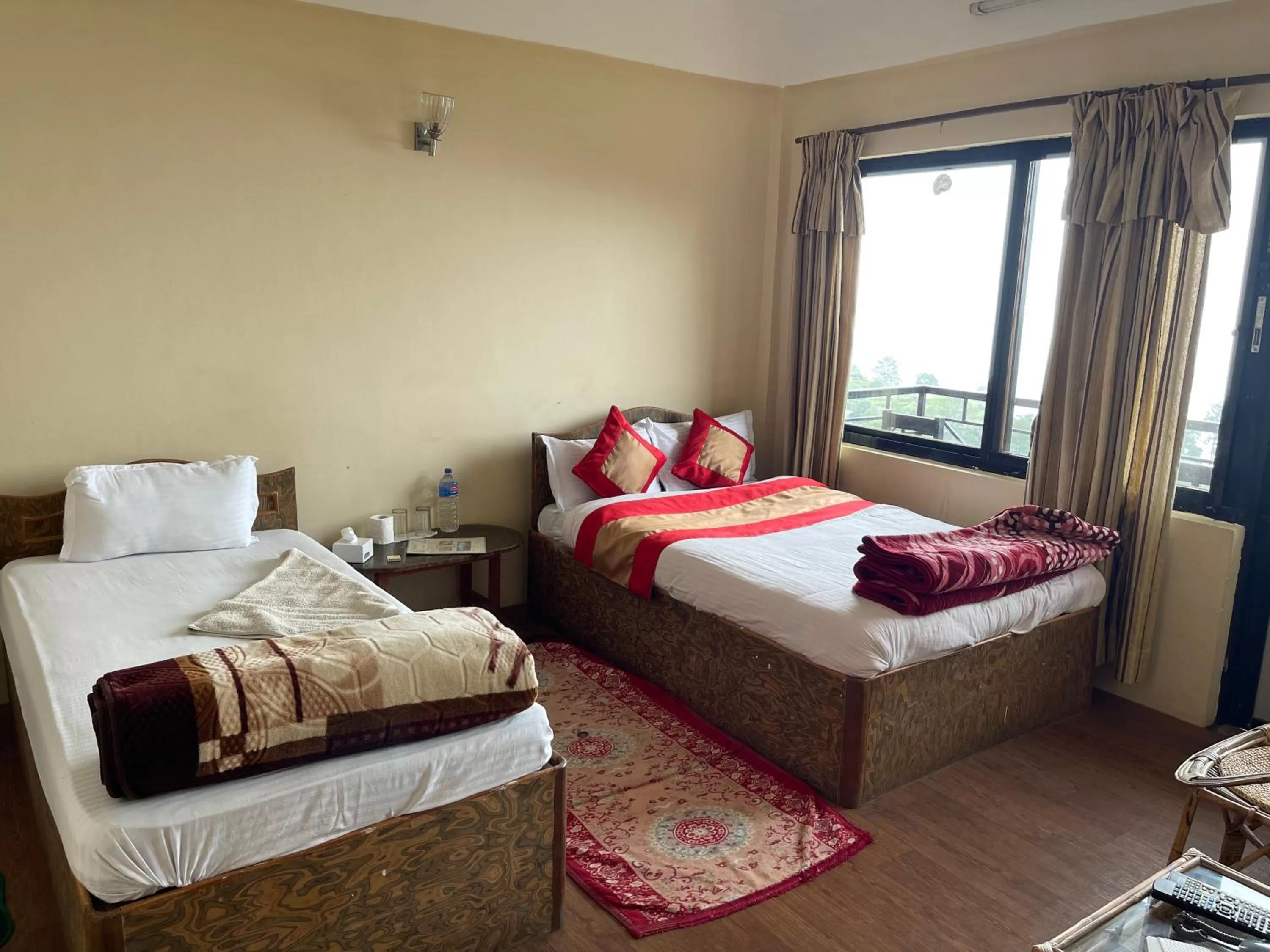 Bed in Hotel Nagarkot Holiday Inn