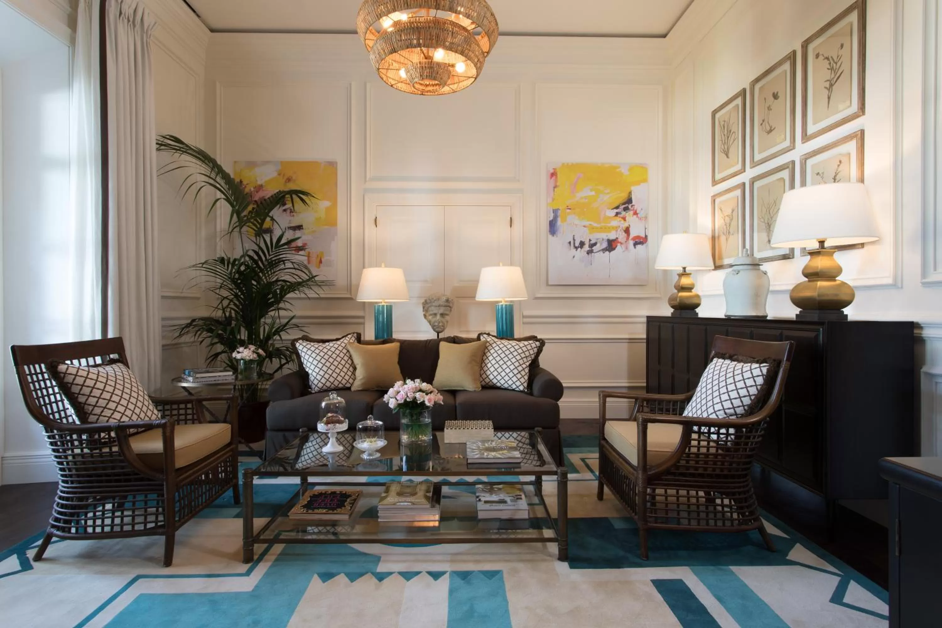 Living room in Rocco Forte Villa Igiea