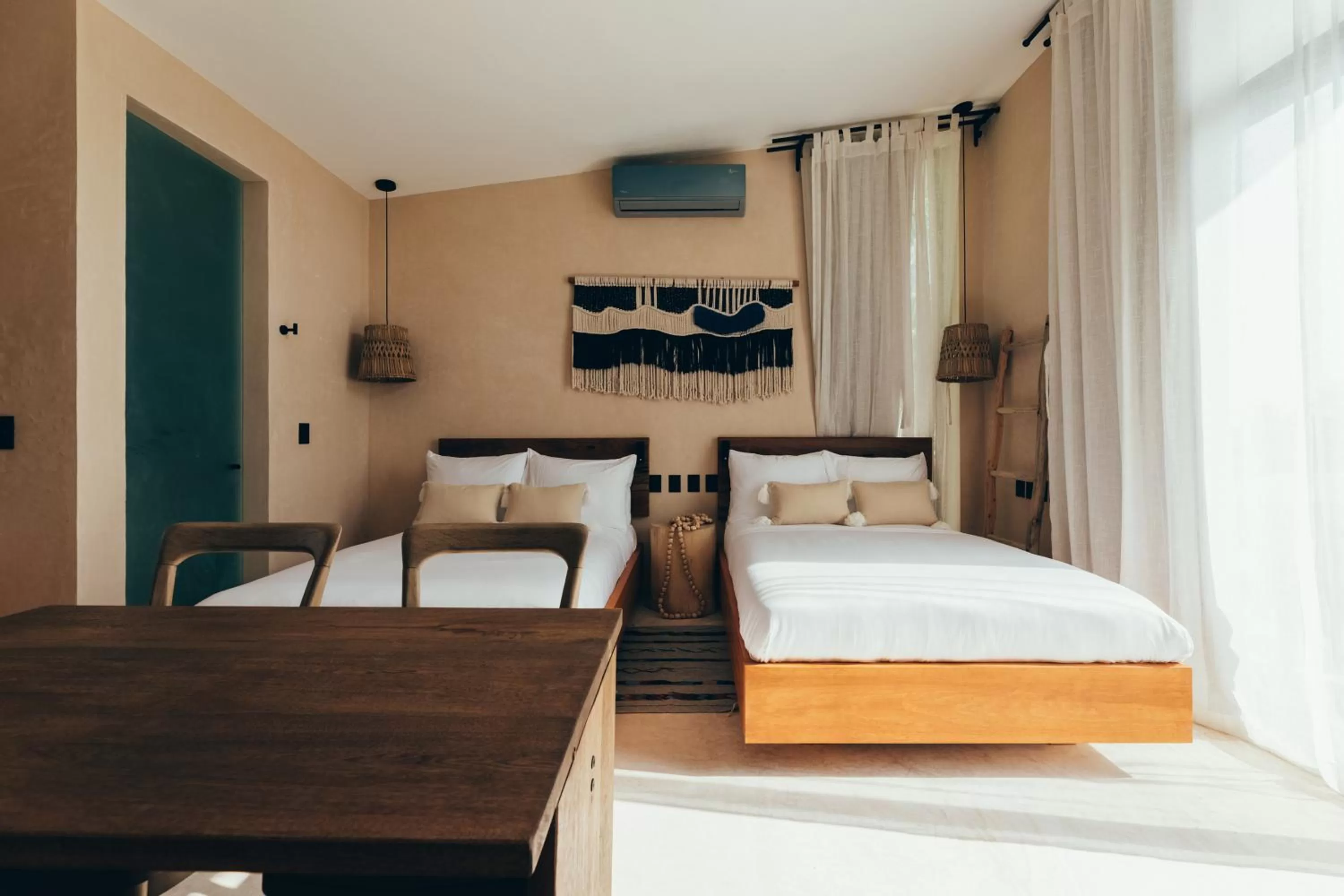 Bed in Cucu Hotel El Cuyo