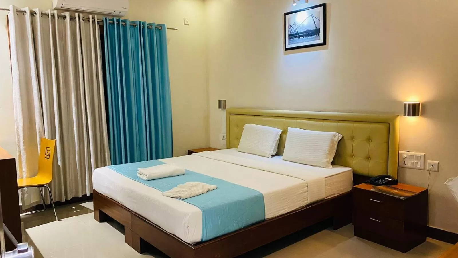 Bedroom, Bed in Metro Plaza Hotel by RAK Rooms, Mangaluru