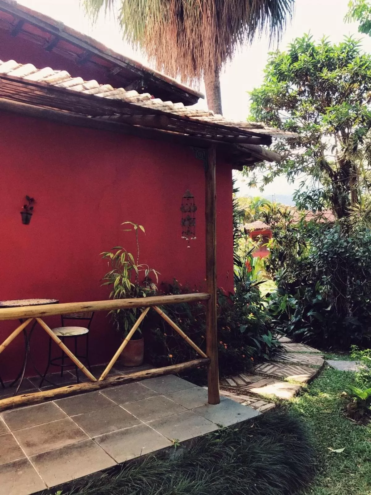 Patio, Property Building in Pousada Canto Bella Terra