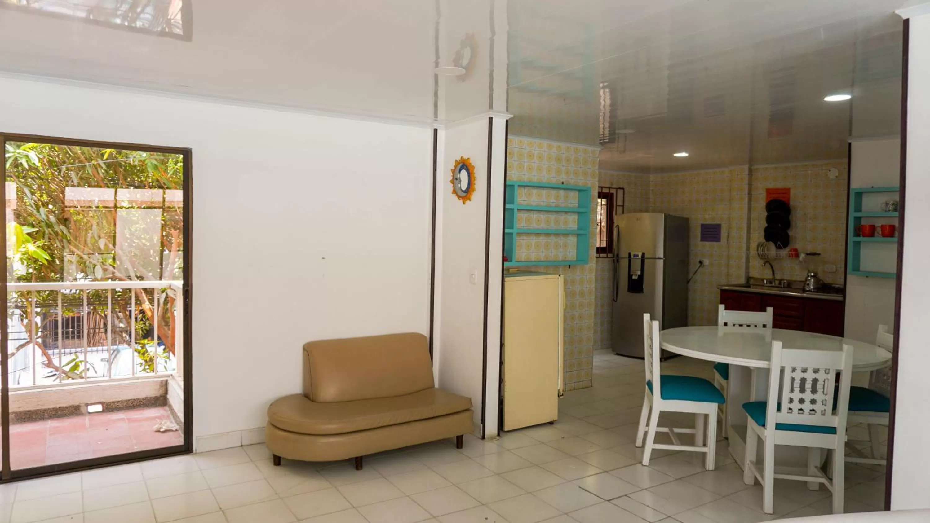 Living room in Hostal Paraiso Tayrona