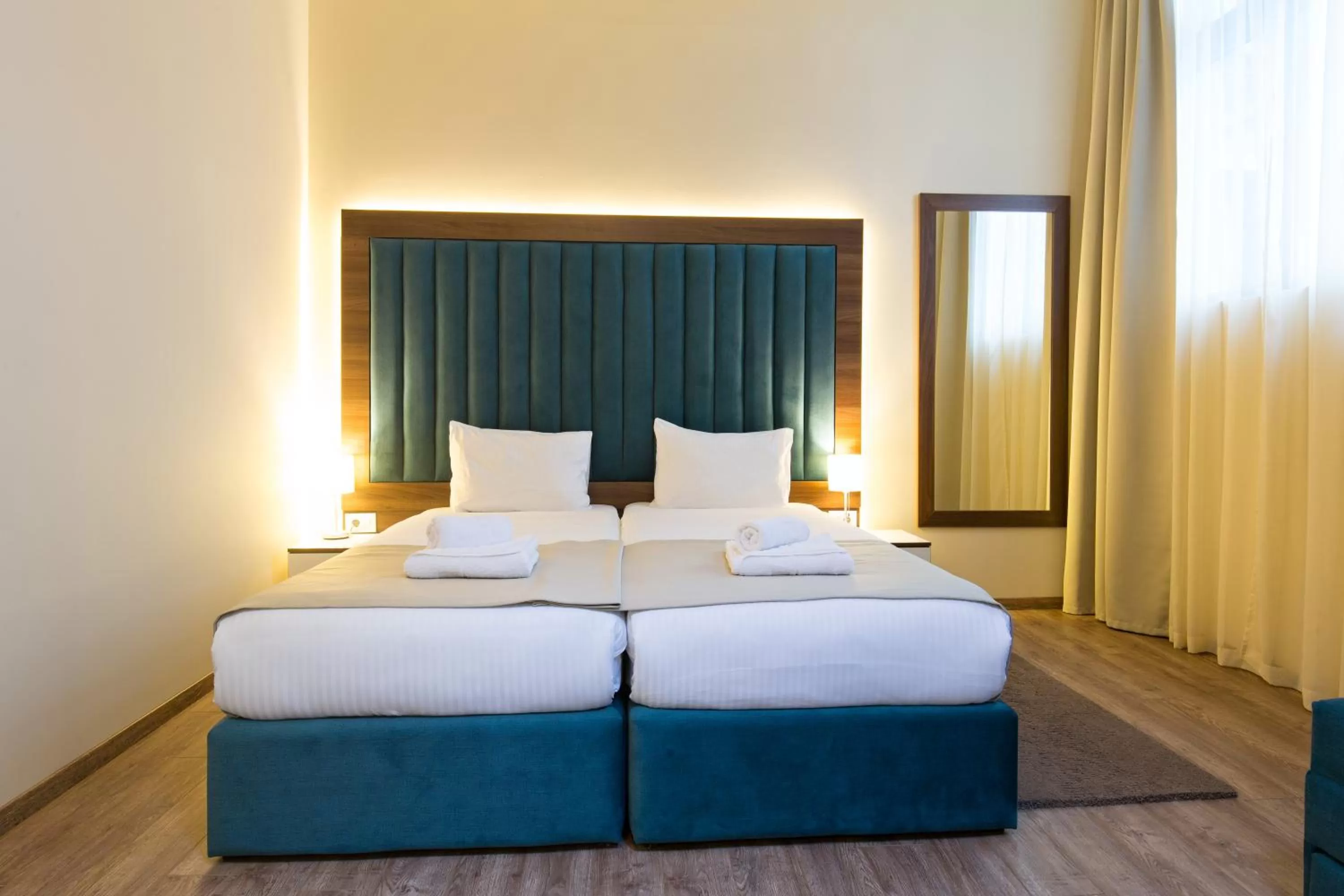 Bed in Marquise Hotel Garni