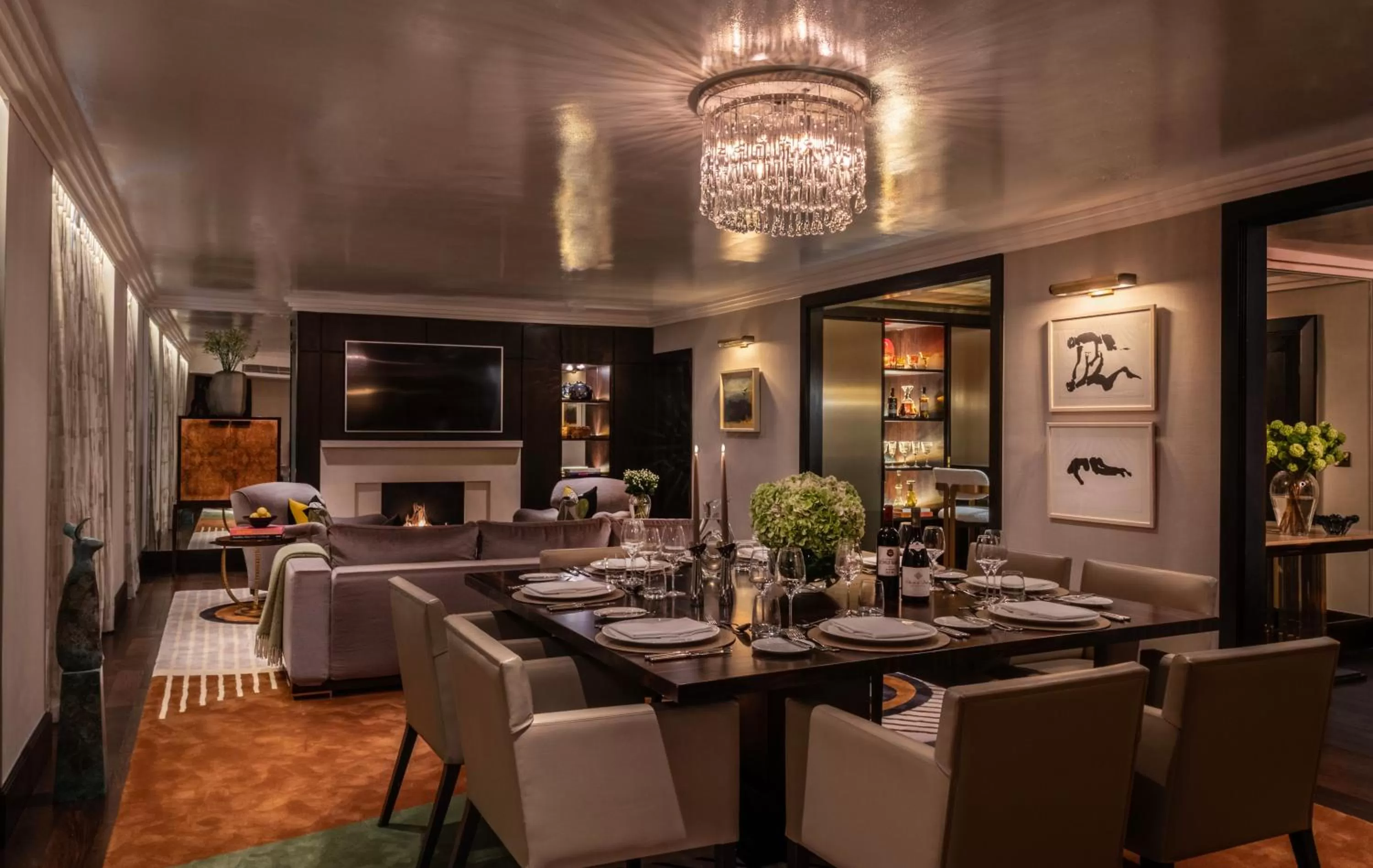 Dining area in The Westbury Hotel