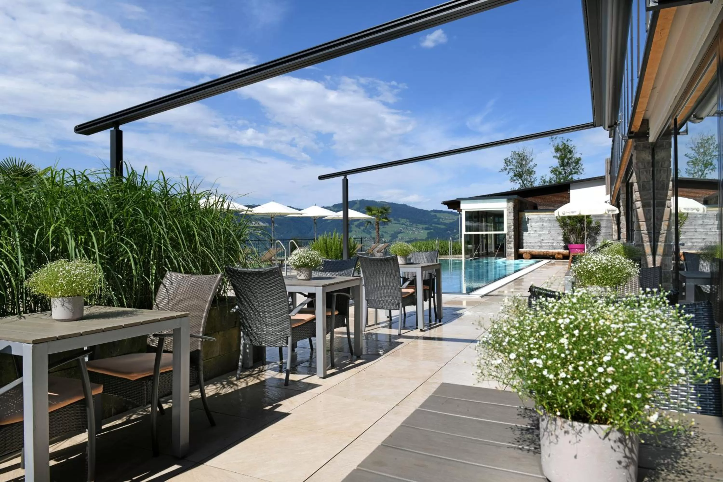 Balcony/Terrace in St Hubertus BnB