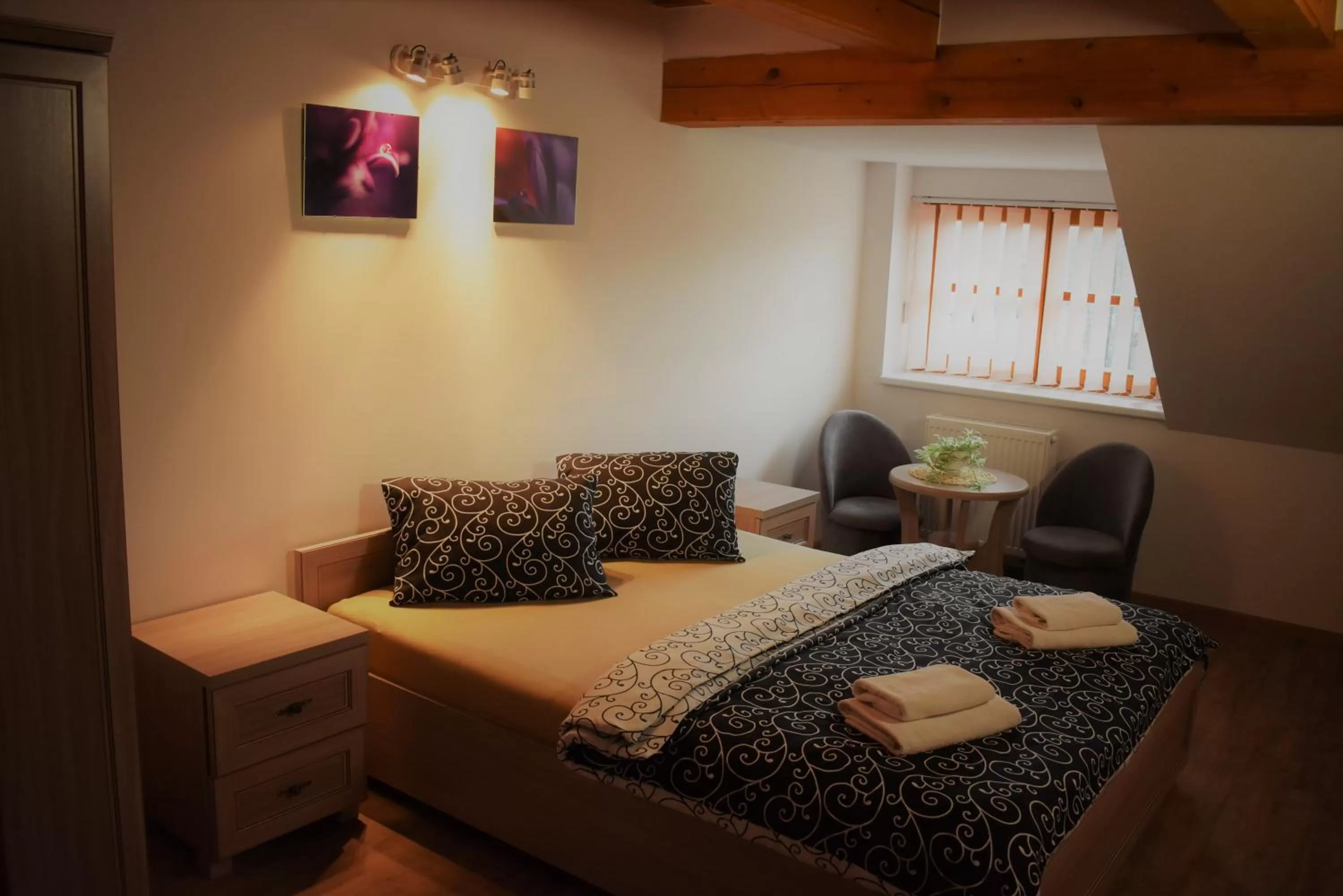 Bed in Motel Roubenka