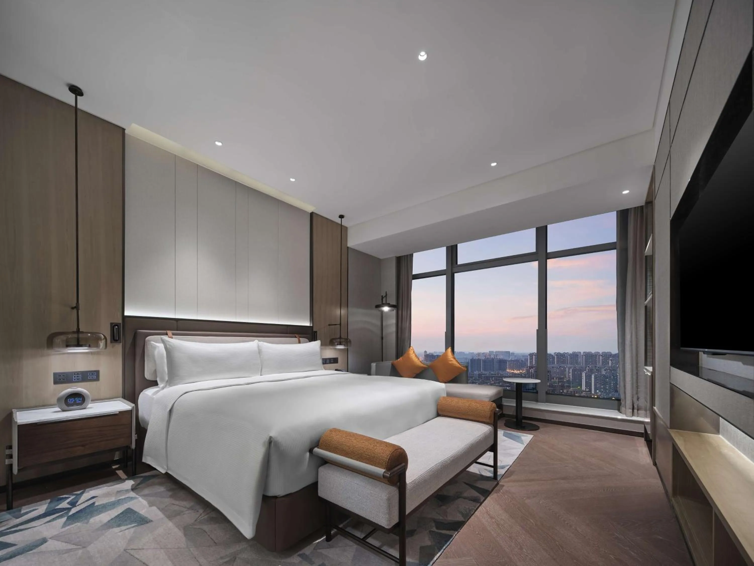 Living room, Bed in Doubletree By Hilton Rugao