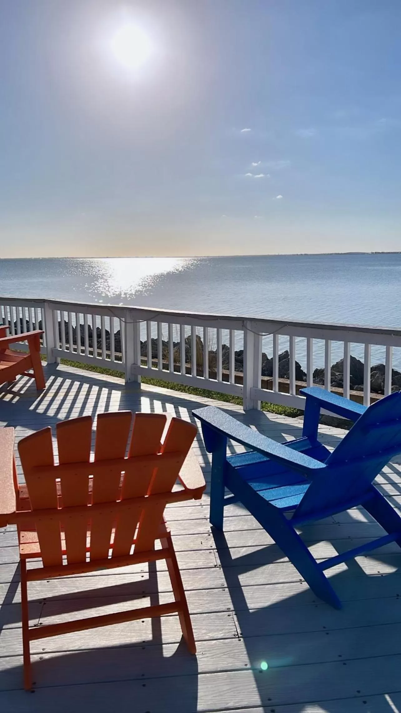 Balcony/Terrace in 2 Bed Condo with Balcony Facing Pool and Sunsets!