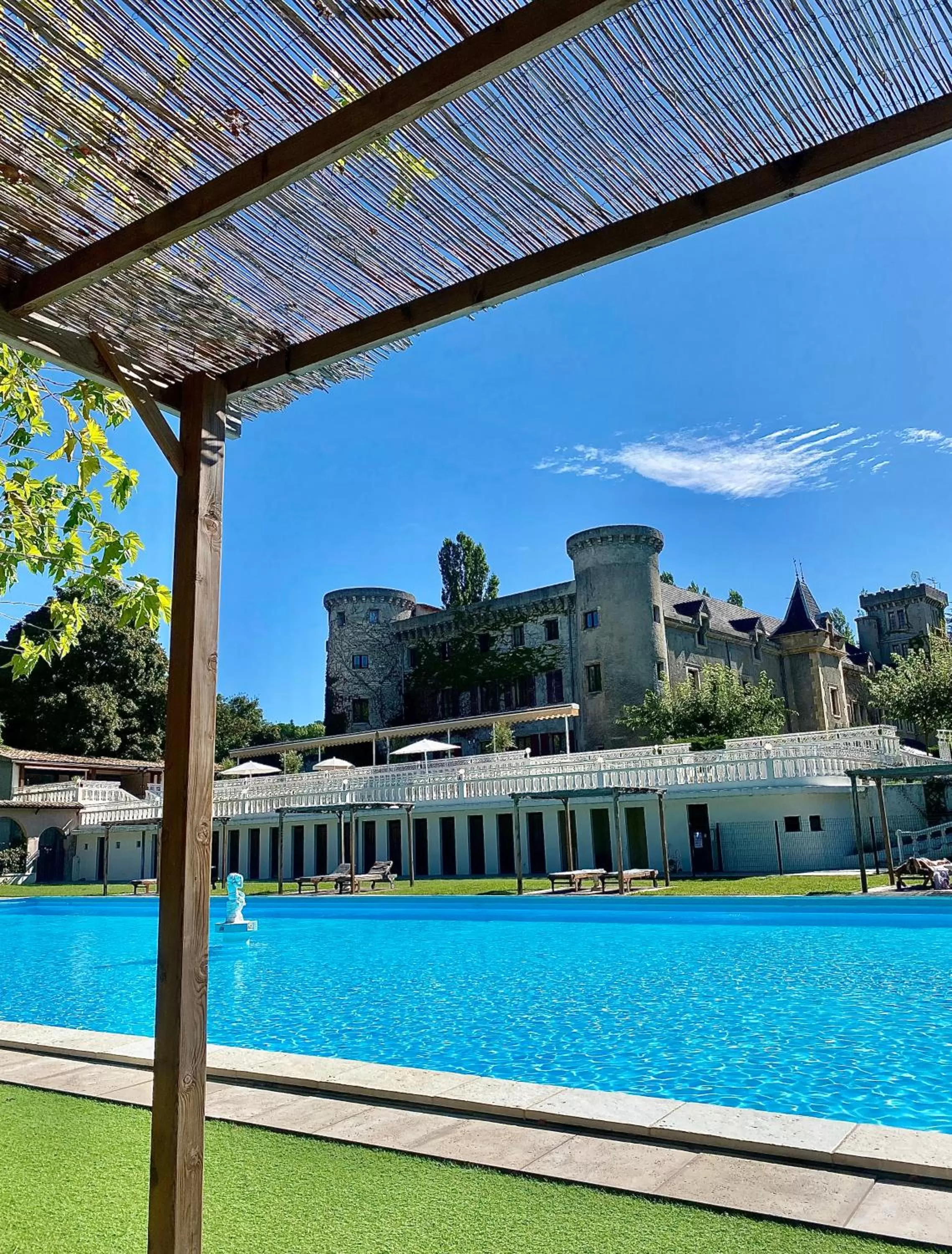 Swimming pool in Château de Fontager
