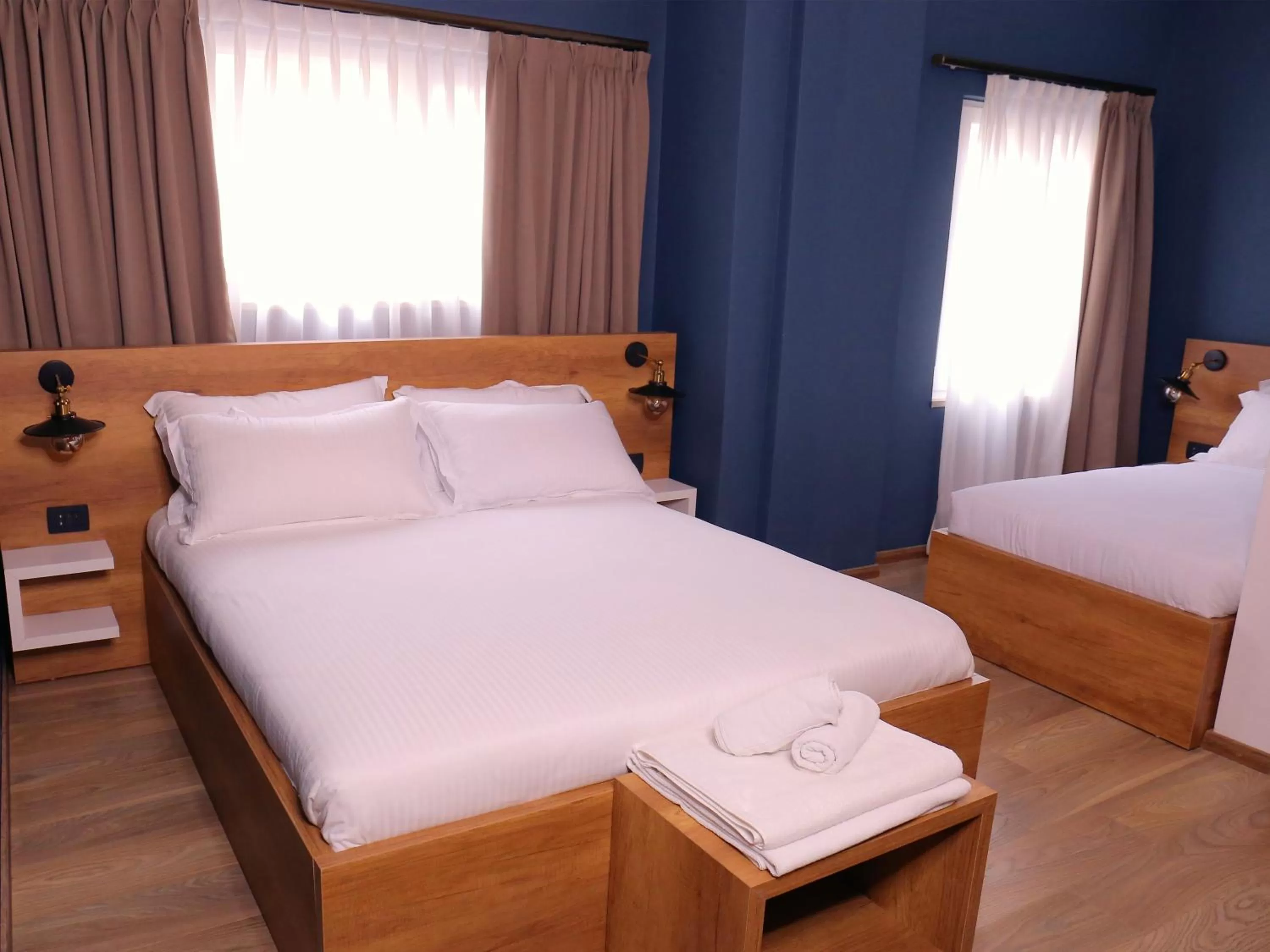 Bed in Oda Hotel Tirana
