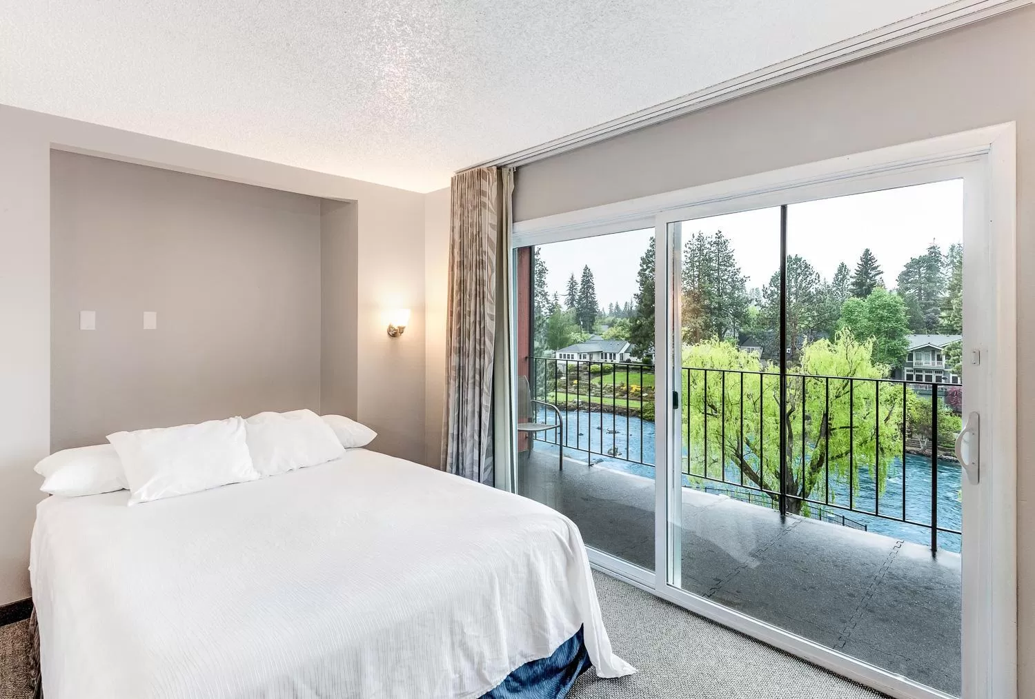 Living room in Bend Riverside Condos