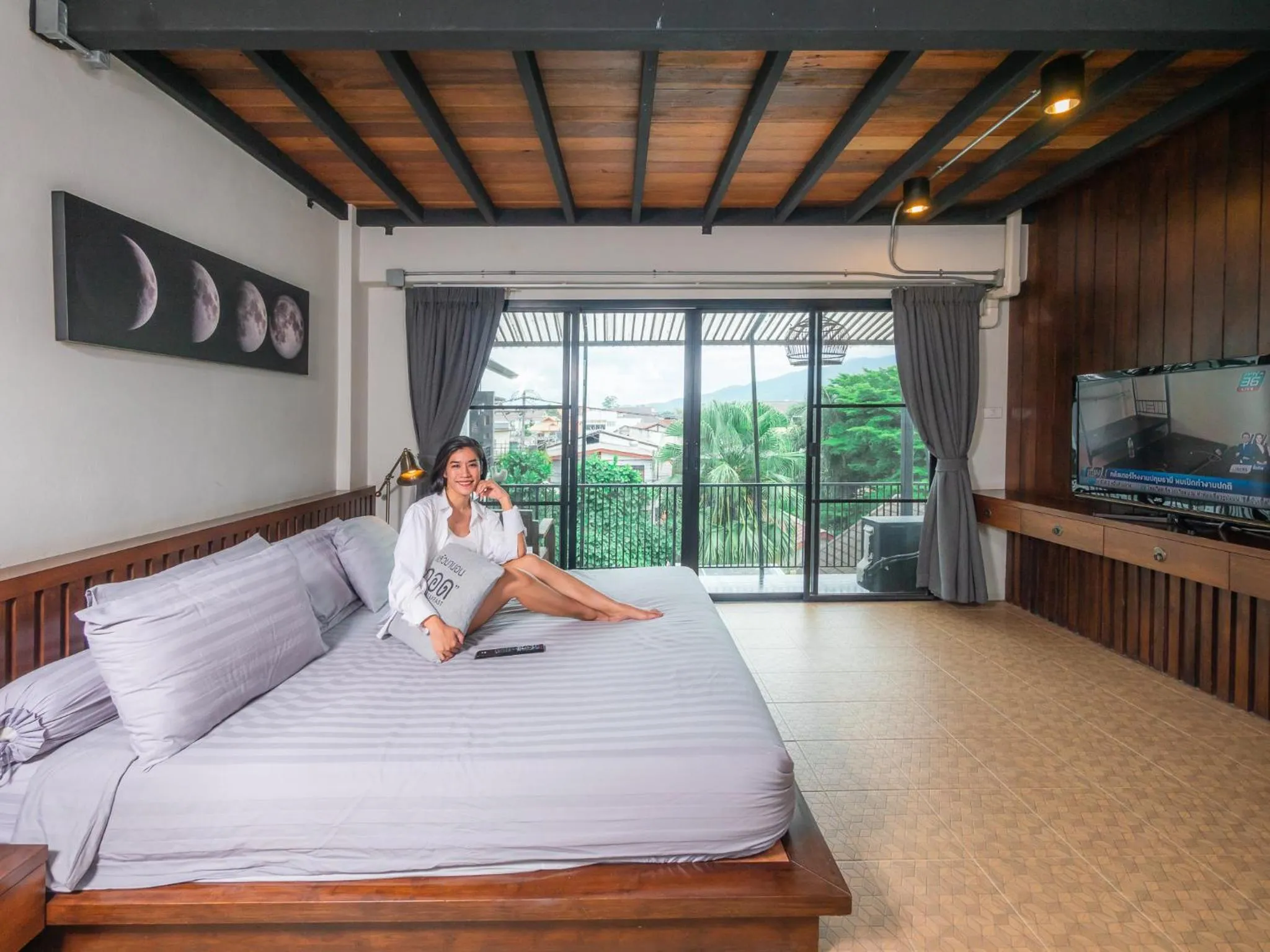 Balcony/Terrace, Bed in Gord ChiangMai Hotel