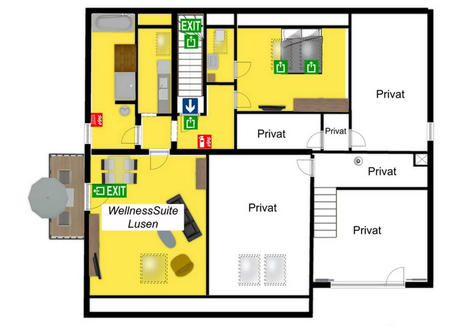 Property building, Floor Plan in Suit' & Frühstück Zum Latschen - Adults Only