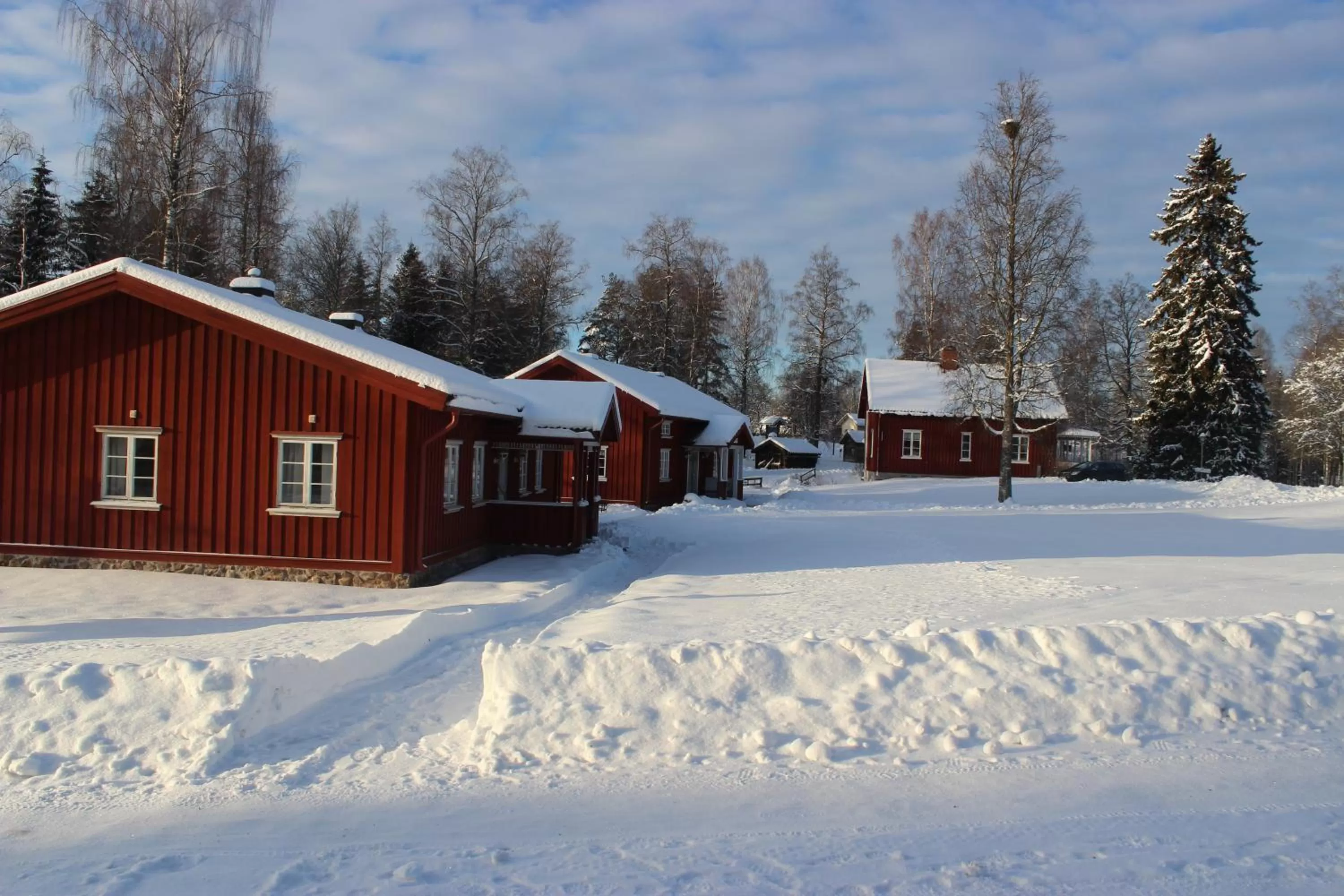 Property building, Winter in Sunne Hembygdsgård B&B