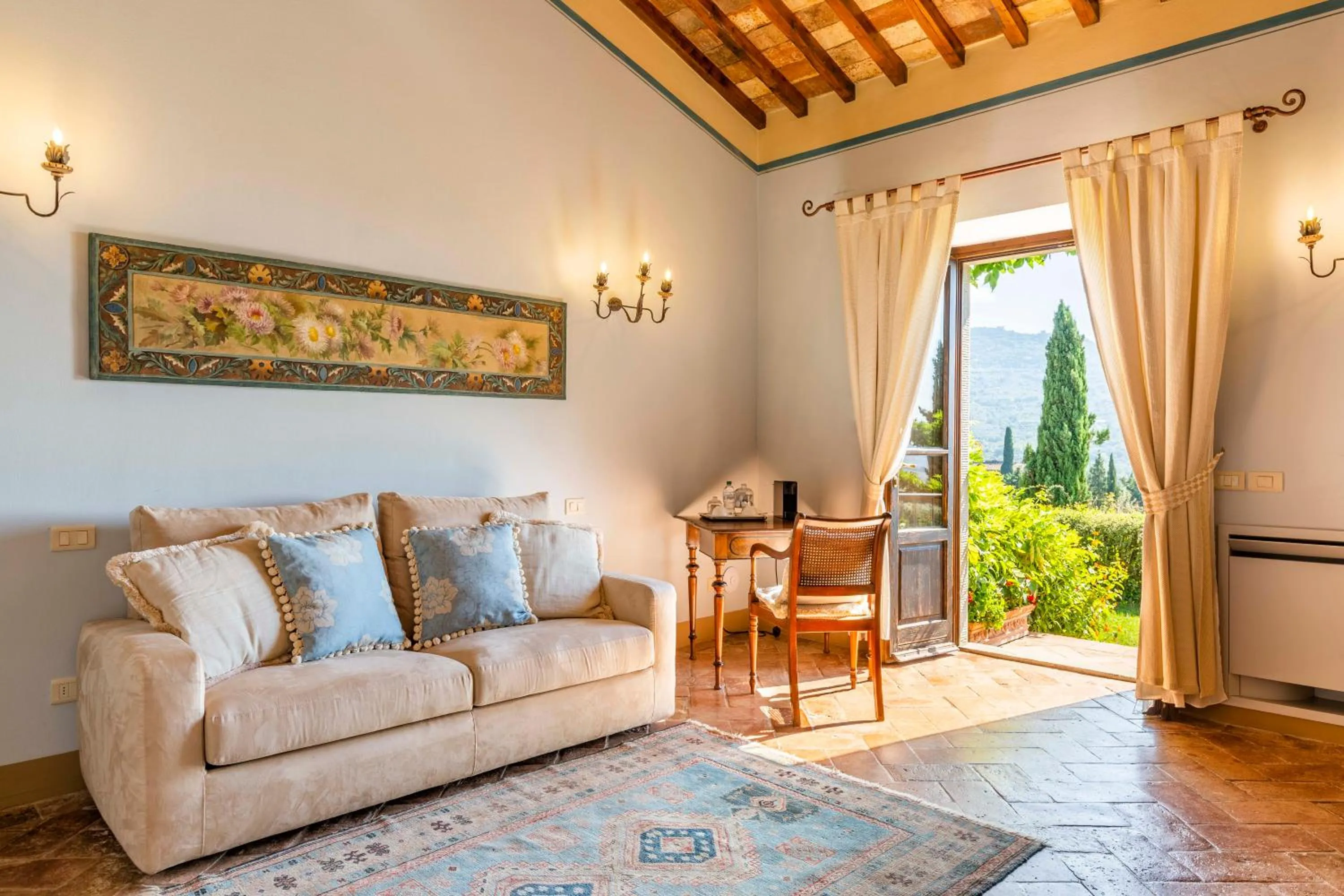 Living room in Il Falconiere Relais & Spa